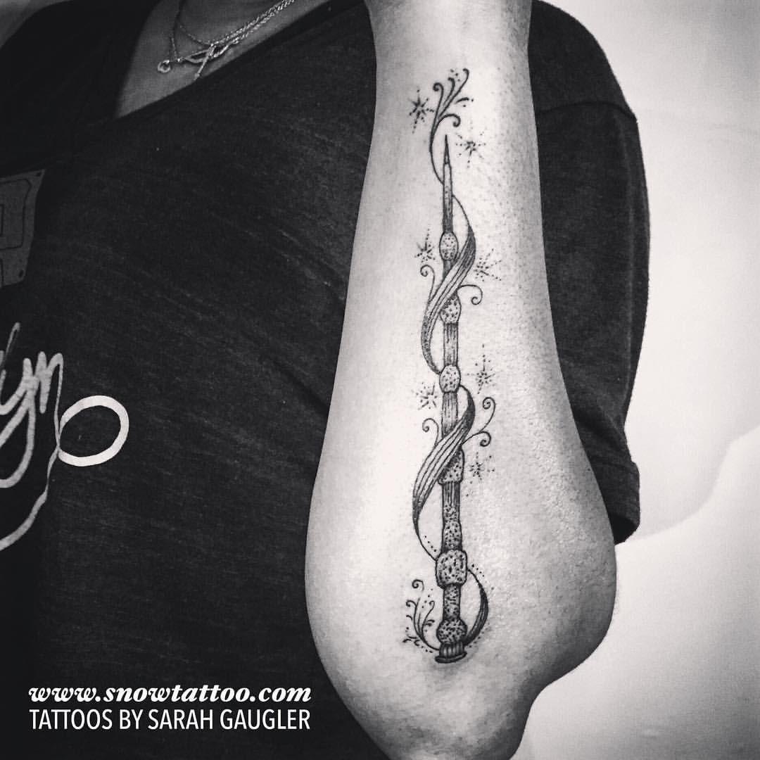 1080x1080 Elder Wand Tattoo. Wand tattoo, Private tattoos, Harry potter tattoos