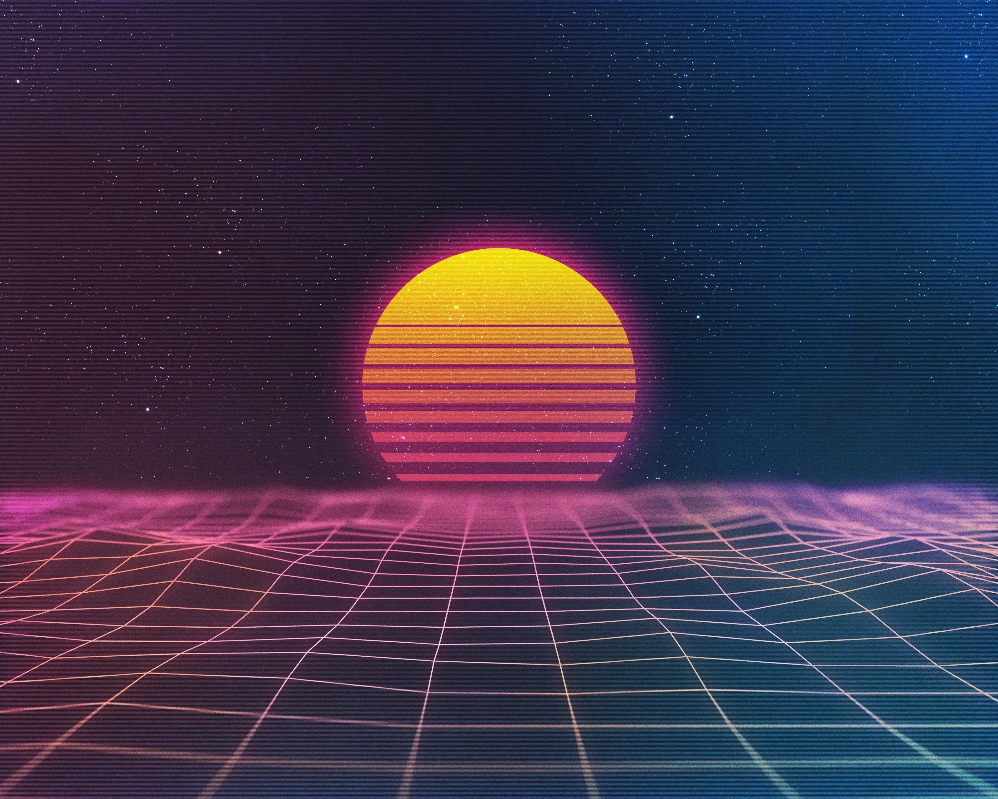 3200x2560 Synthwave Wallpaper HD Free download