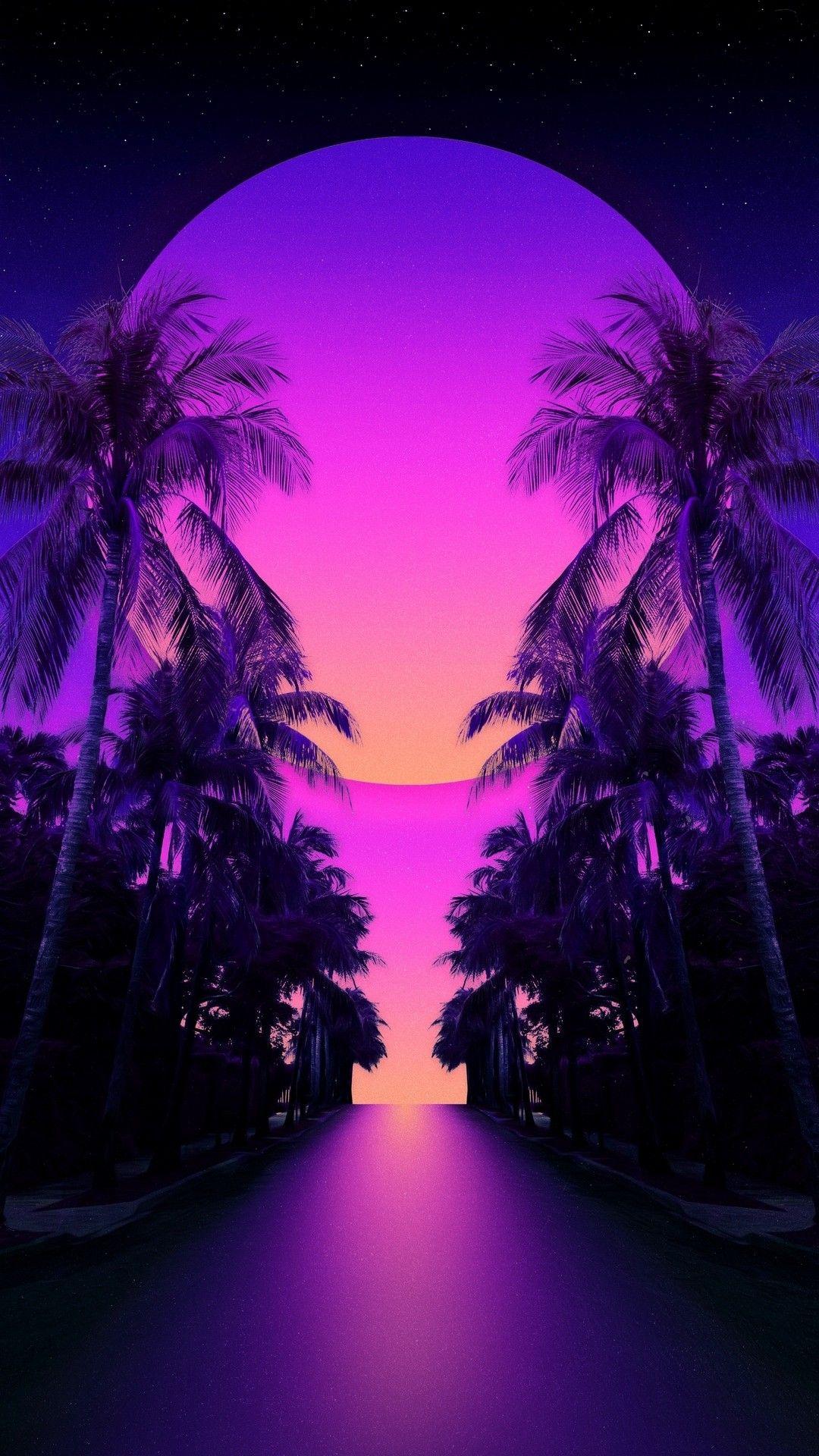 1080x1920 Synthwave. Vaporwave wallpaper, Neon wallpaper, Wallpaper iphone neon