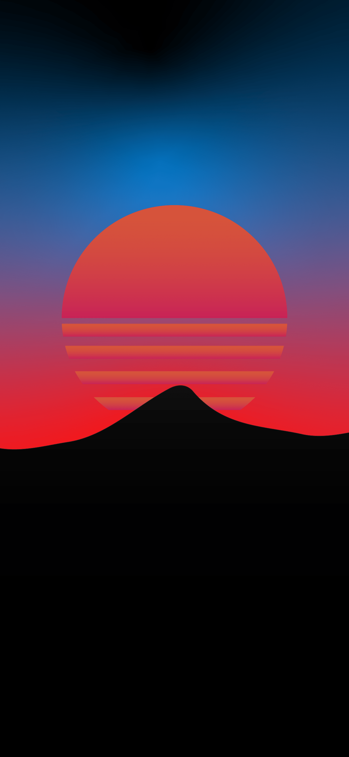 1205x2609 Minimalist synthwave phone wallpaper