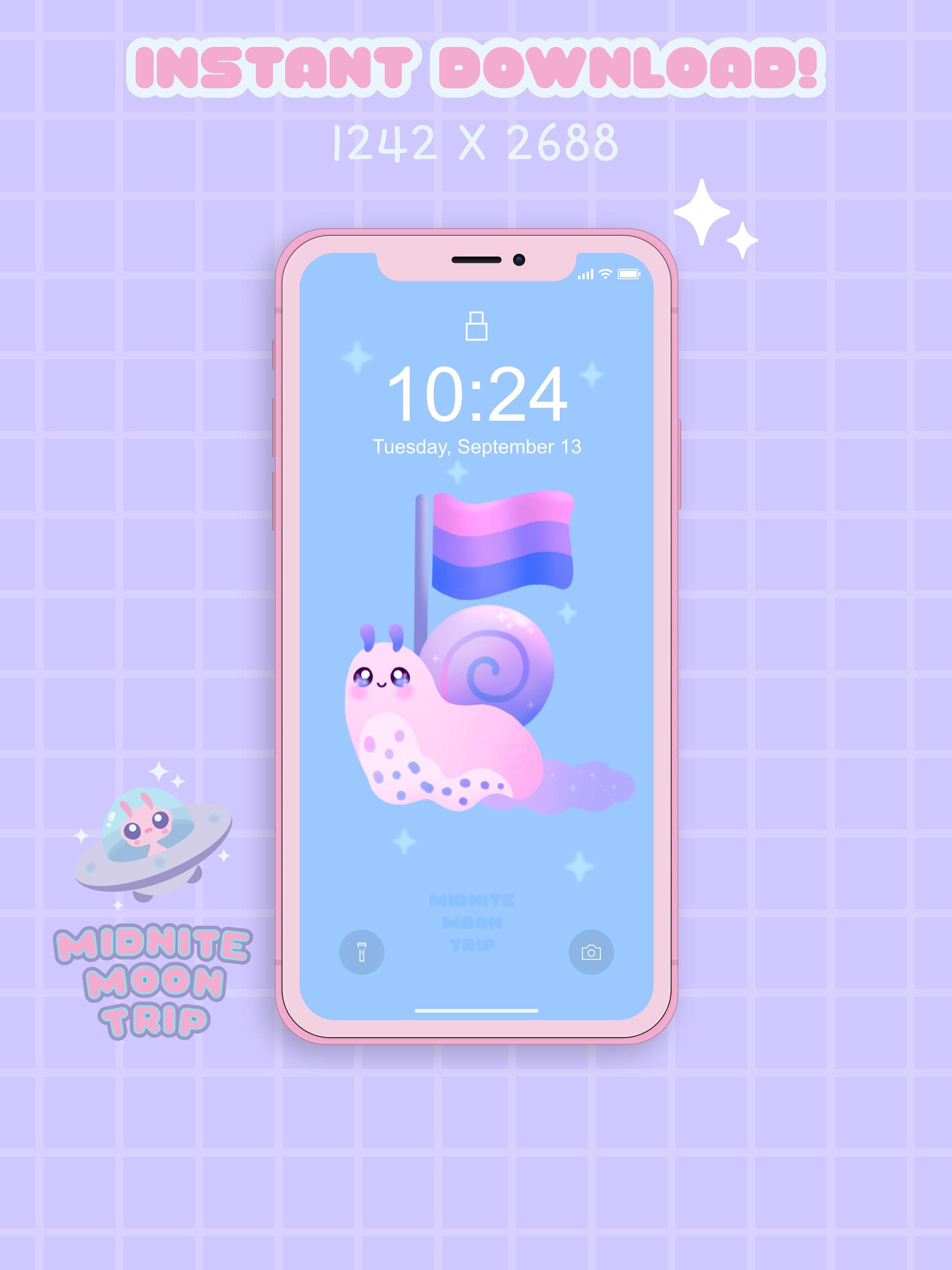 2250x3000 Snail Wallpaper Bisexual Pride Background LGBT Pride