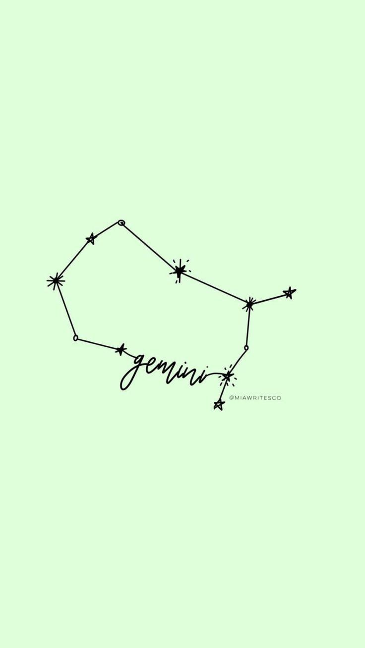 736x1308 Gemini Constellation created on Procreate app on IPAD. Gemini wallpaper, Gemini constellation, Gemini art