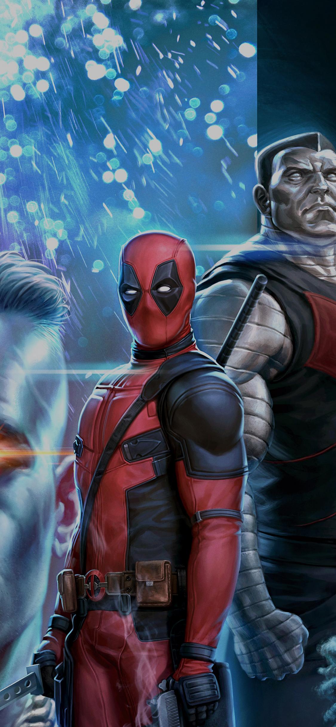 1125x2436 Download wallpaper 1125x2436 deadpool cable, deadpool, colossus, 2018 movie, iphone x, 1125x2436 HD background, 7071