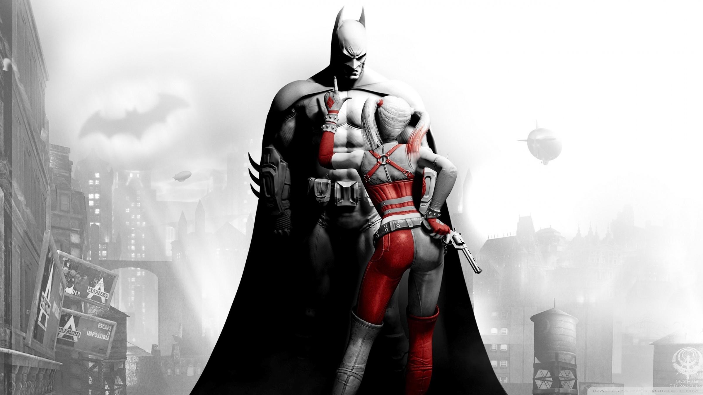 2400x1350 Batman Arkham City Harley Quinn Ultra HD Desktop Background Wallpaper for 4K UHD TV : Tablet