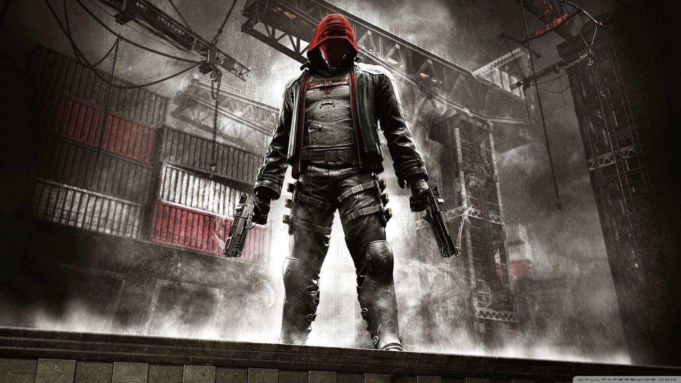 1366x768 Batman Arkham Knight Red Hood Wallpaper