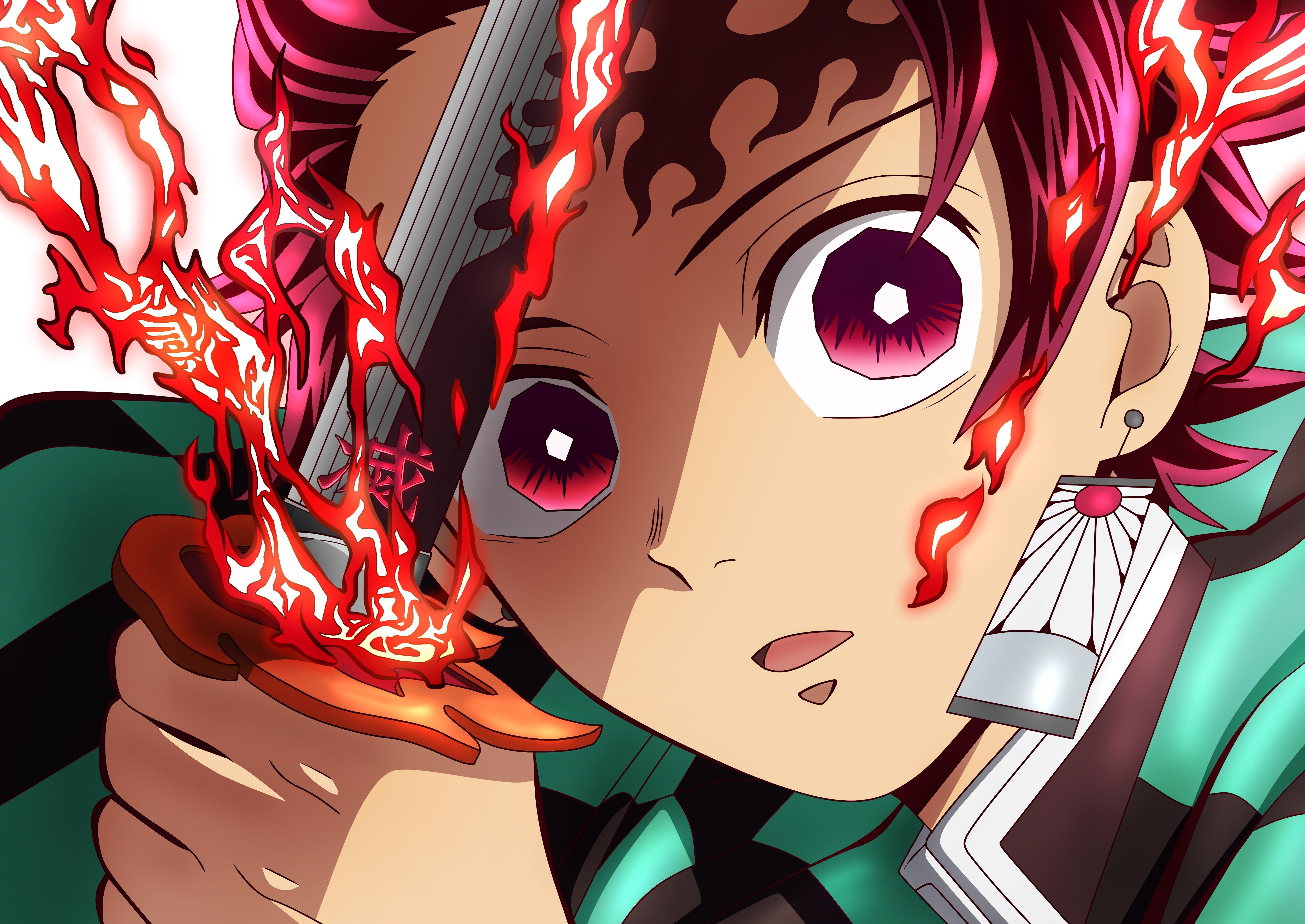 4999x3540 Hinokami Kagura Tanjiro Kamado 4K Ultra
