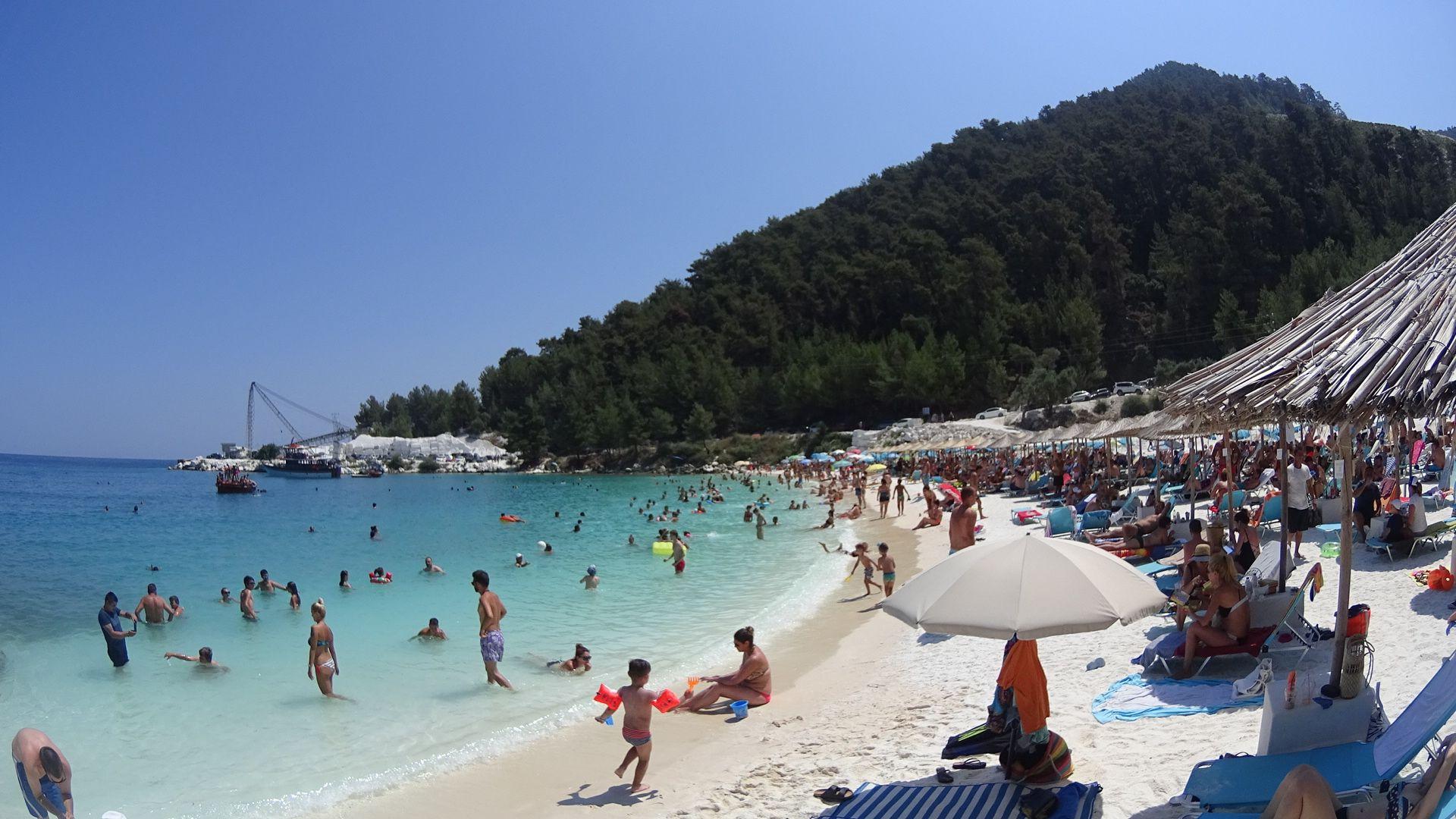 1920x1080 Marble beach Thassos