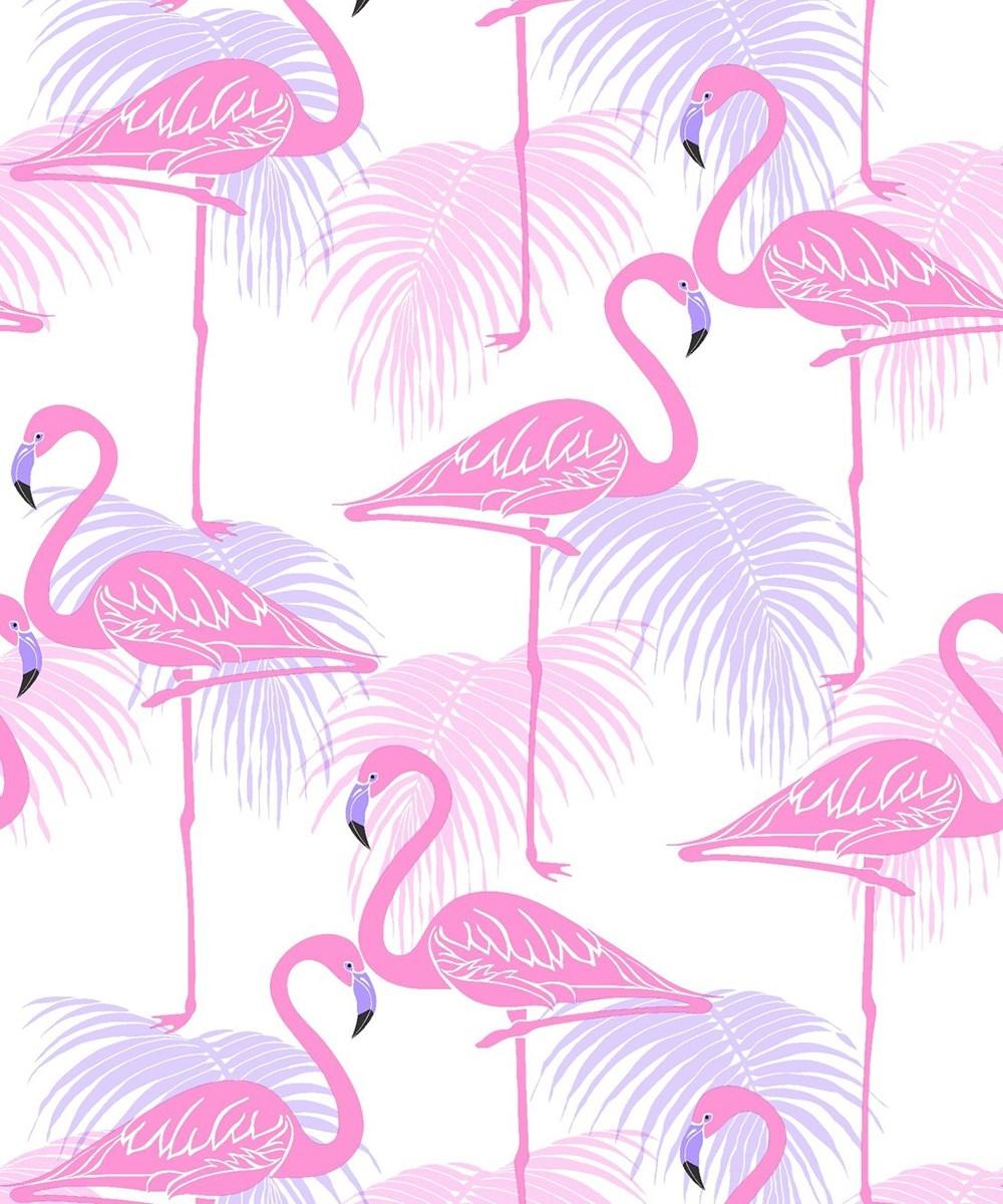 1000x1200 UK Kidz Flamingo Pink Lilac Wallpaper
