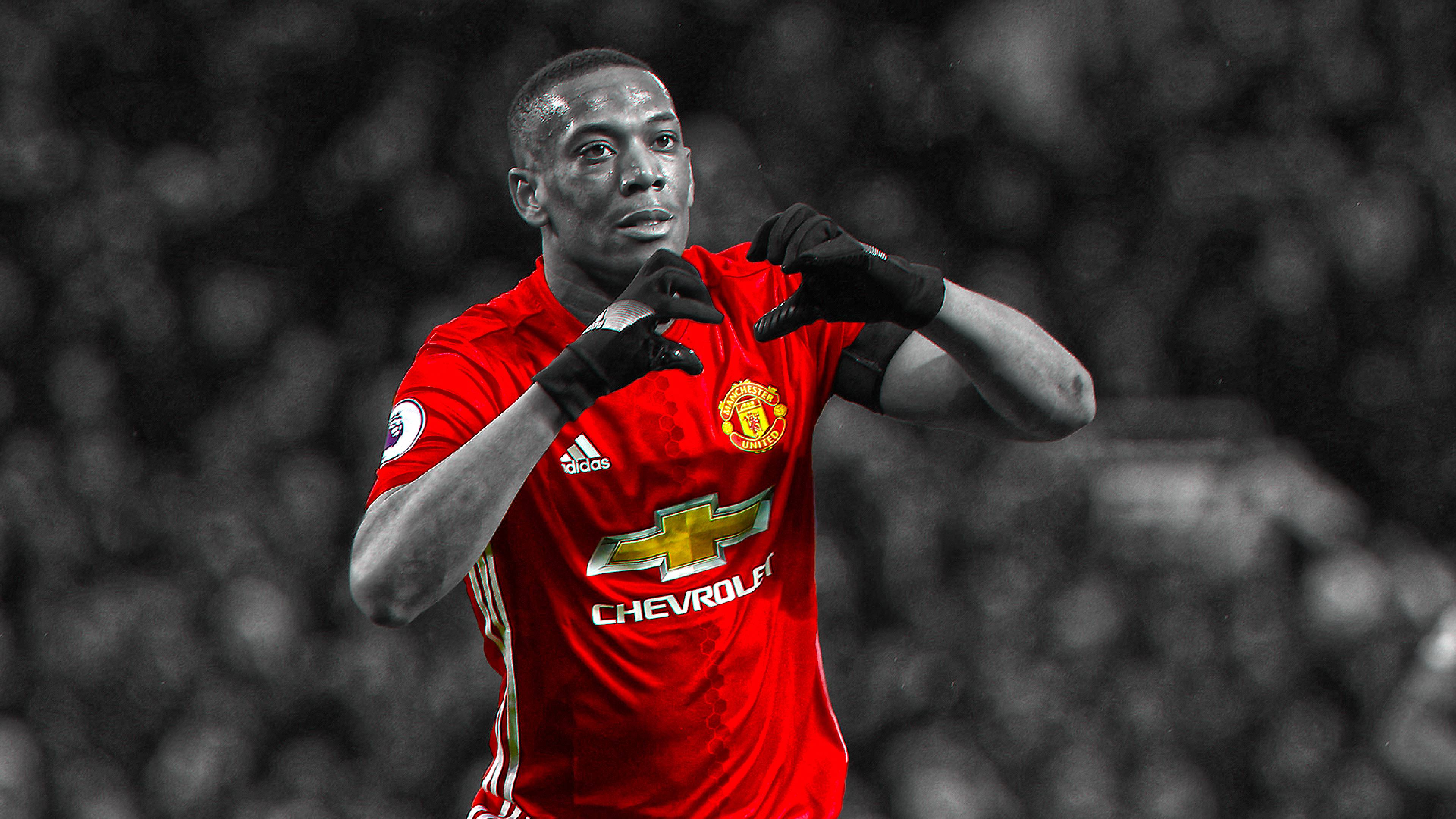 3840x2160 Anthony Martial Manchester United 4K Wallpaper, HD Sports 4K Wallpaper, Image, Photo and Background