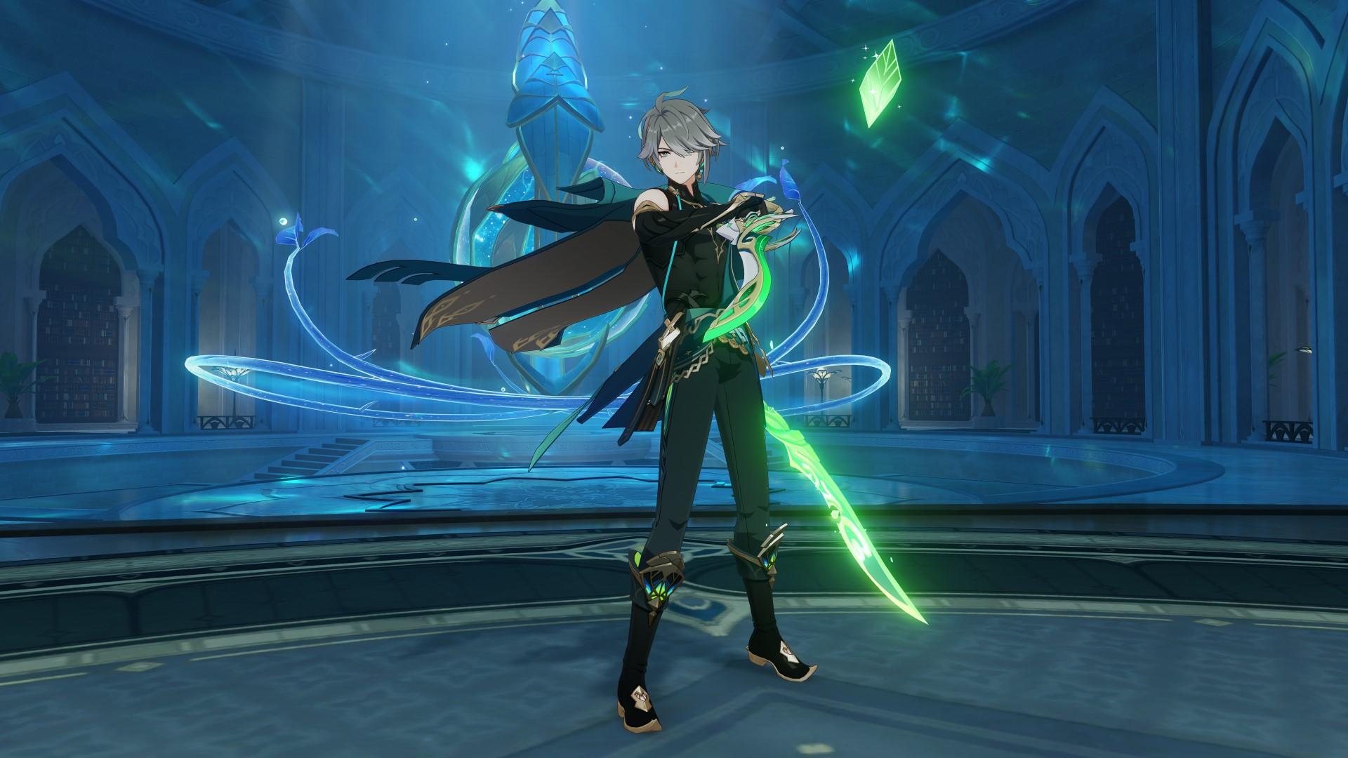 1920x1080 Genshin Impact Alhaitham build: Weapons, artifacts, and materials