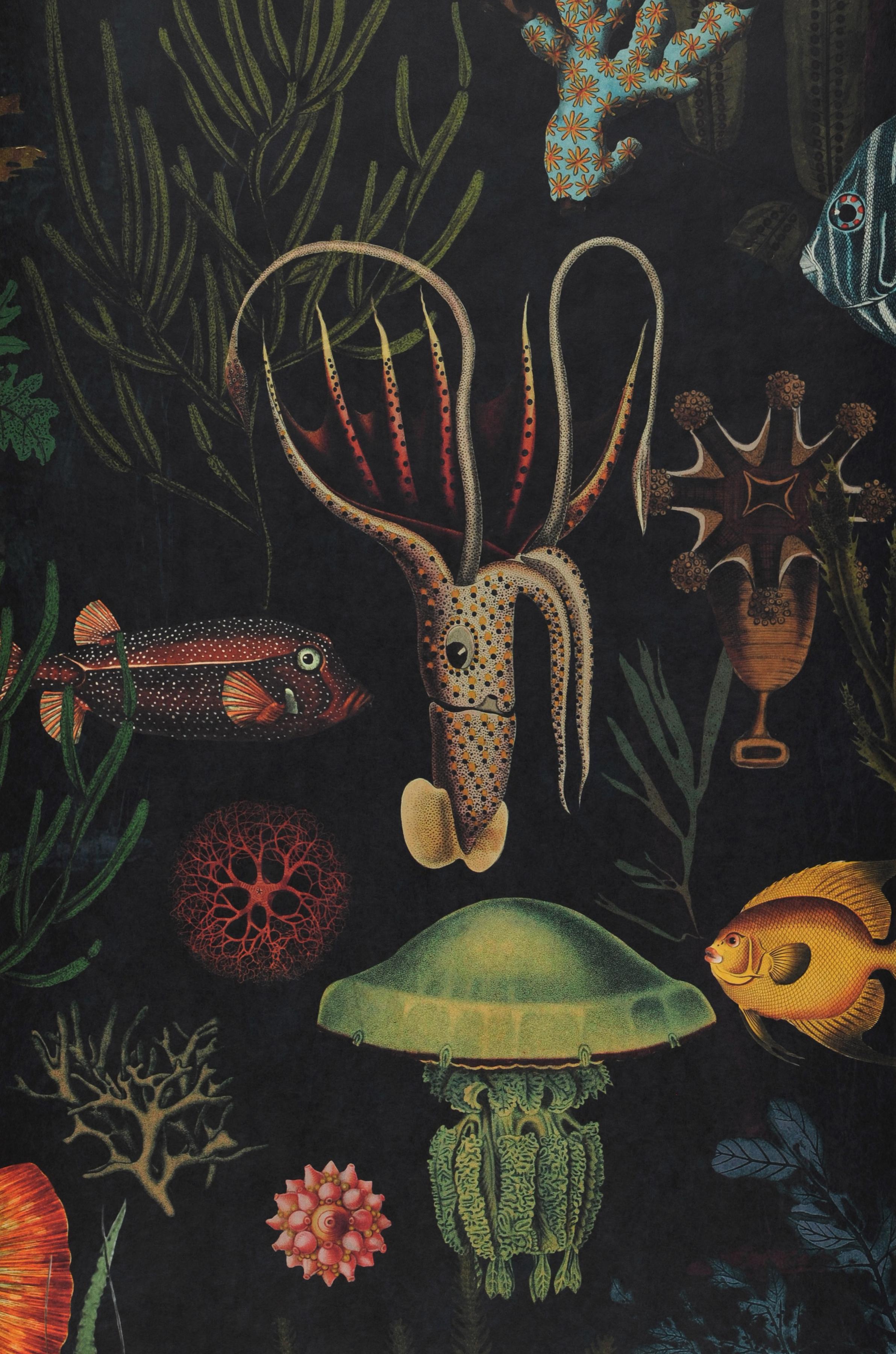 2383x3600 Wall mural Oceania anthracite