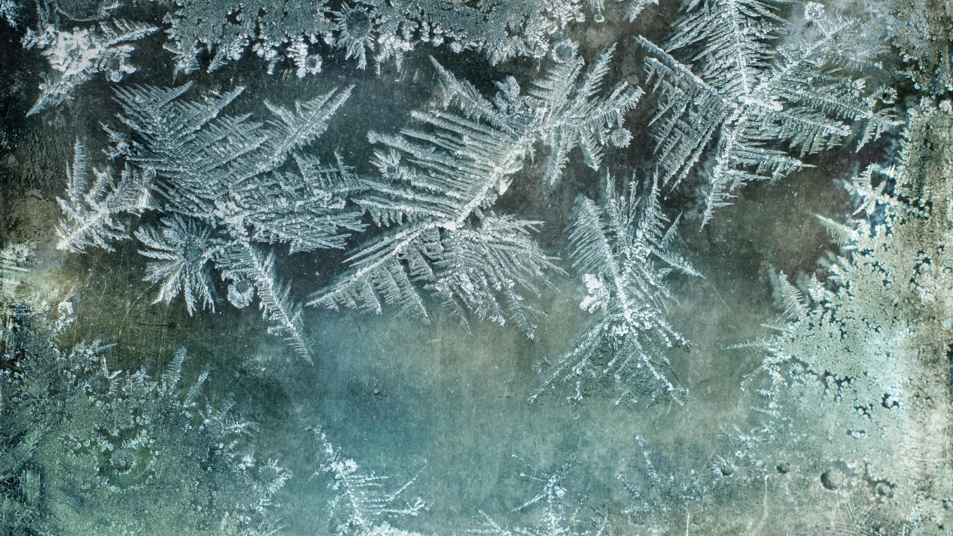 1920x1080 Download Wallpaper 1920x1080 glass, pattern, frost, snow, winter Full HD 1080p HD Background
