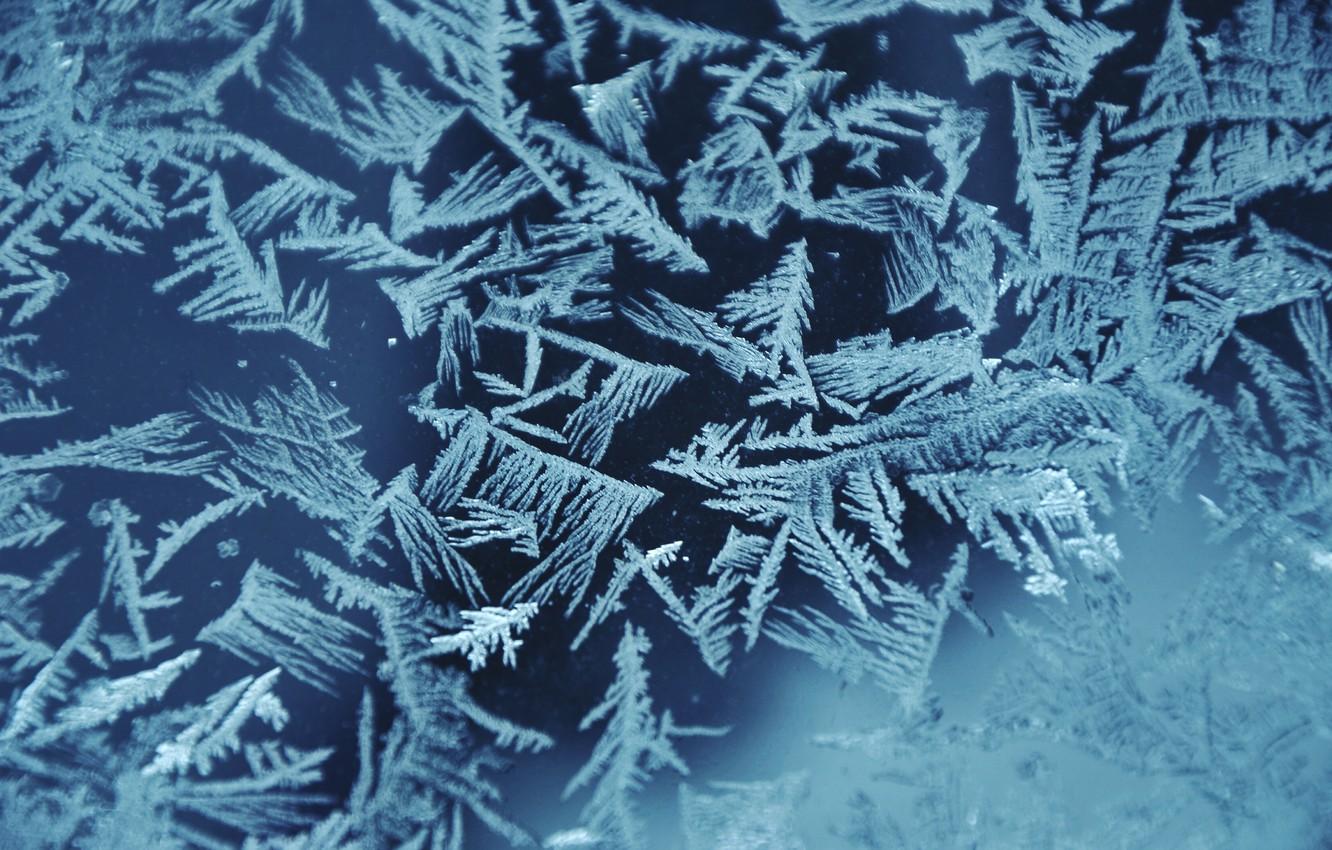 1332x850 Wallpaper glass, snowflakes, pattern, ice, Snow, frost, the pattern on the window image for desktop, section макро