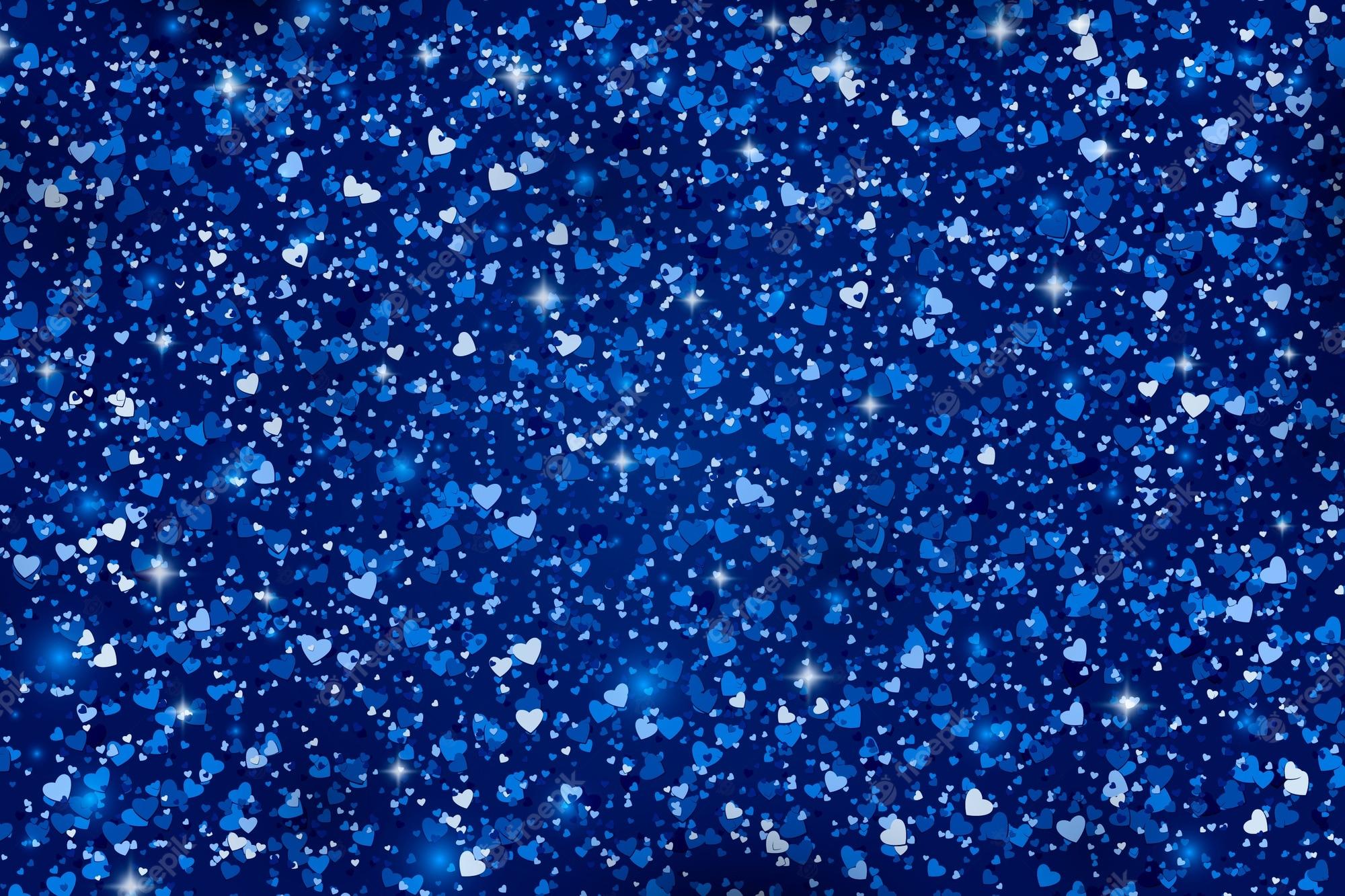 2000x1333 Free Vector. Realistic navy blue glitter background