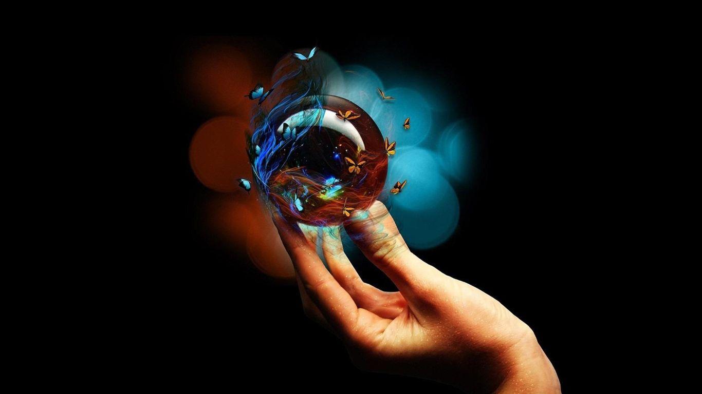 1366x768 Magic Ball Wallpaper