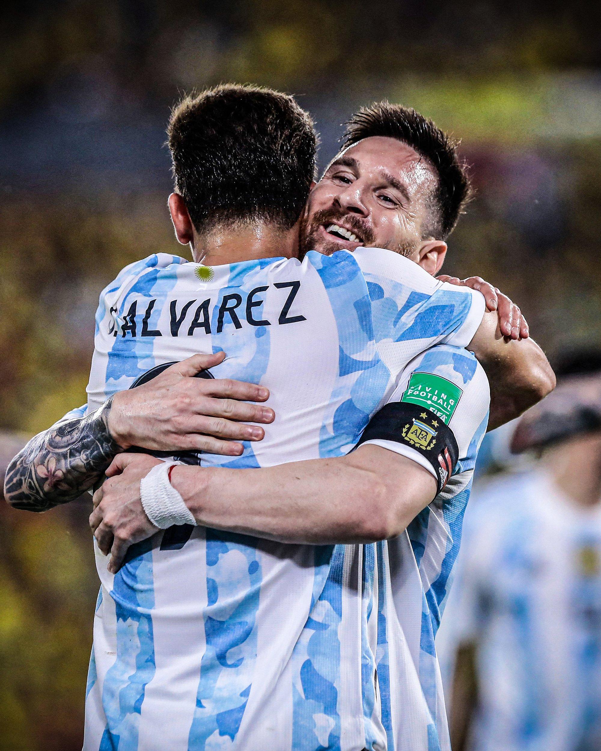 2000x2501 GOAL Alvarez scored his first goal for Argentina ahead of his summer move to Man City