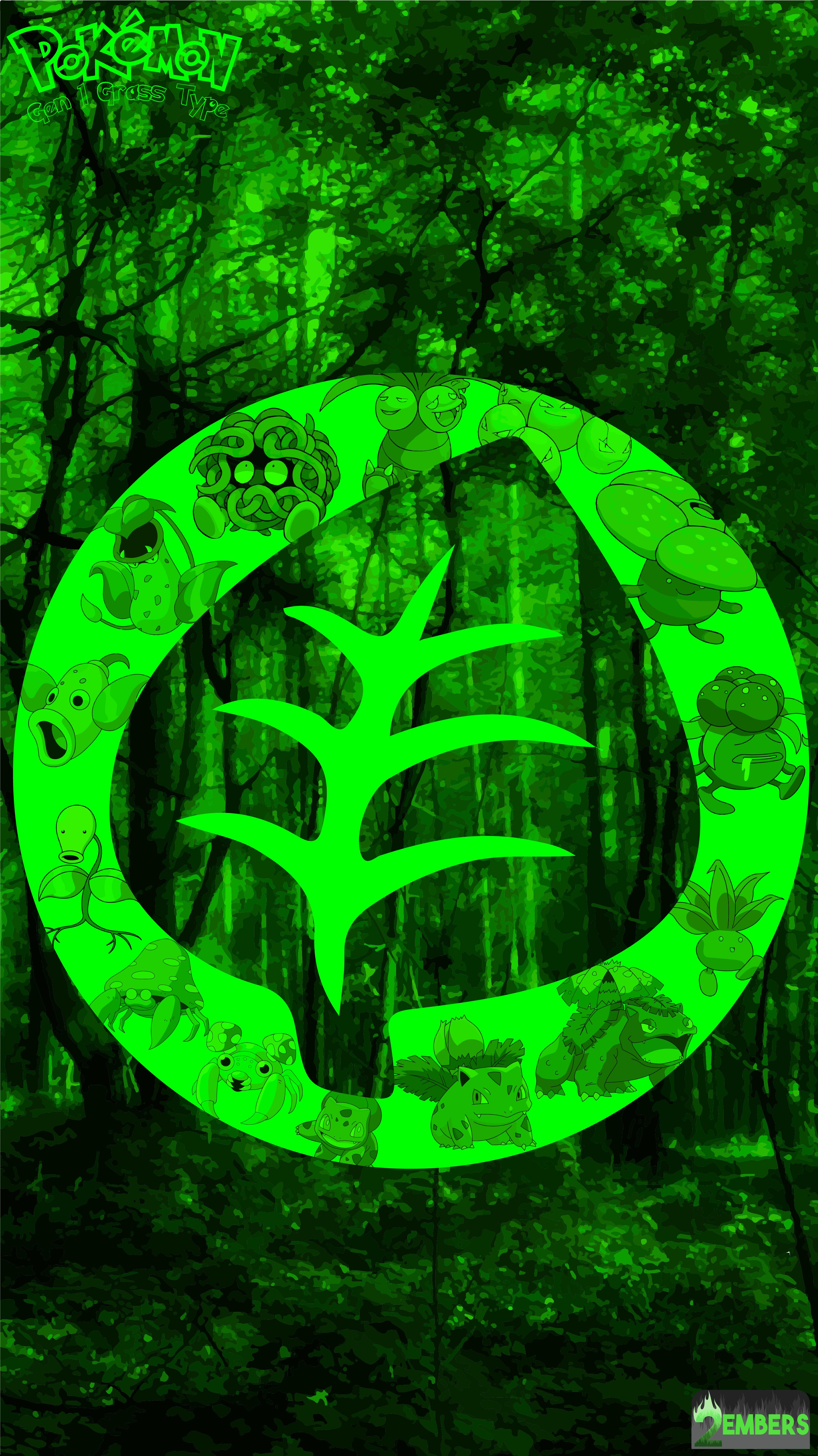 3125x5559 OC) Pokemon (Gen 1) Grass Type: Computer Wallpaper + Mobile Wallpaper