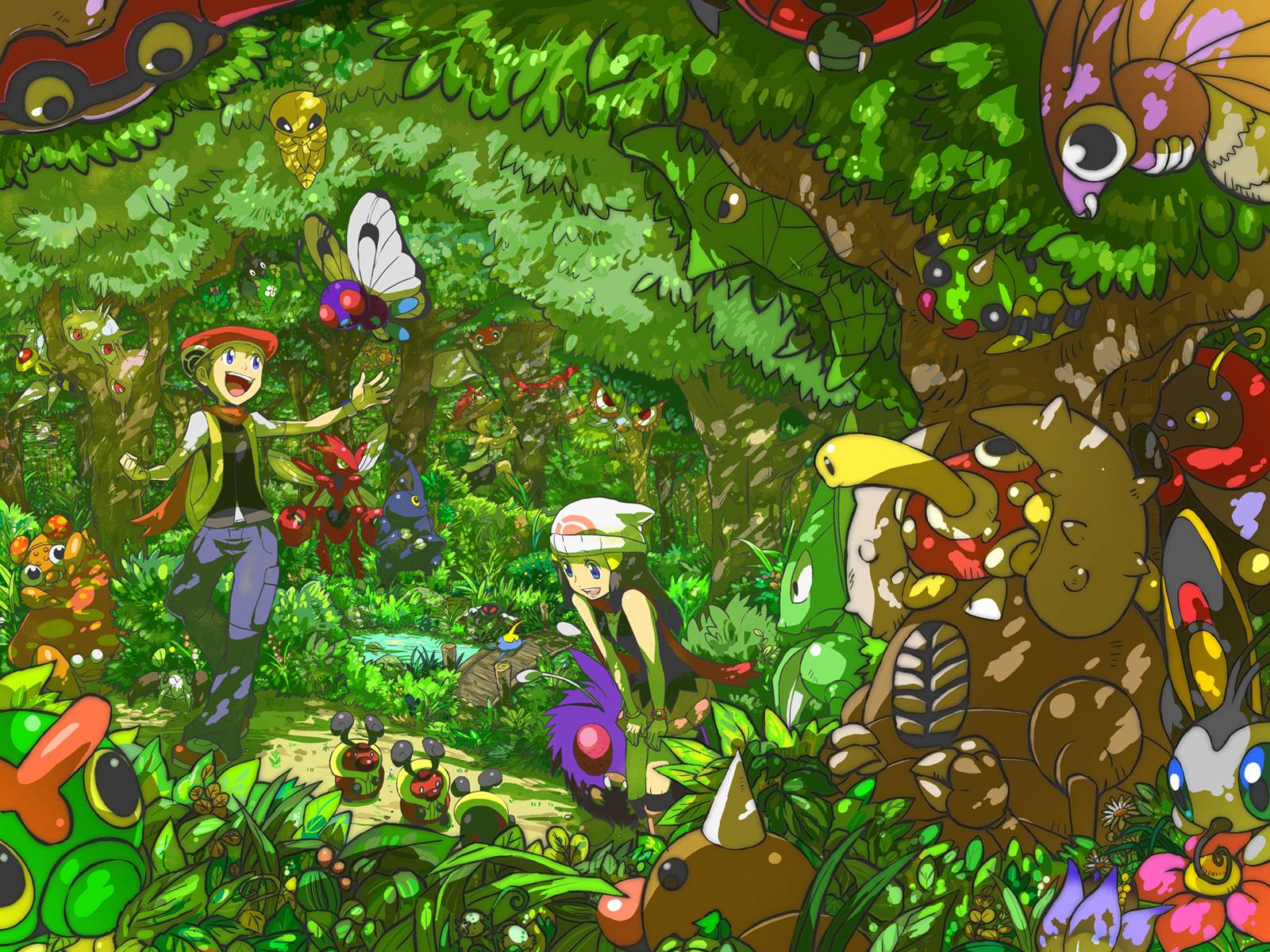 1600x1200 Grass Pokémon Wallpaper