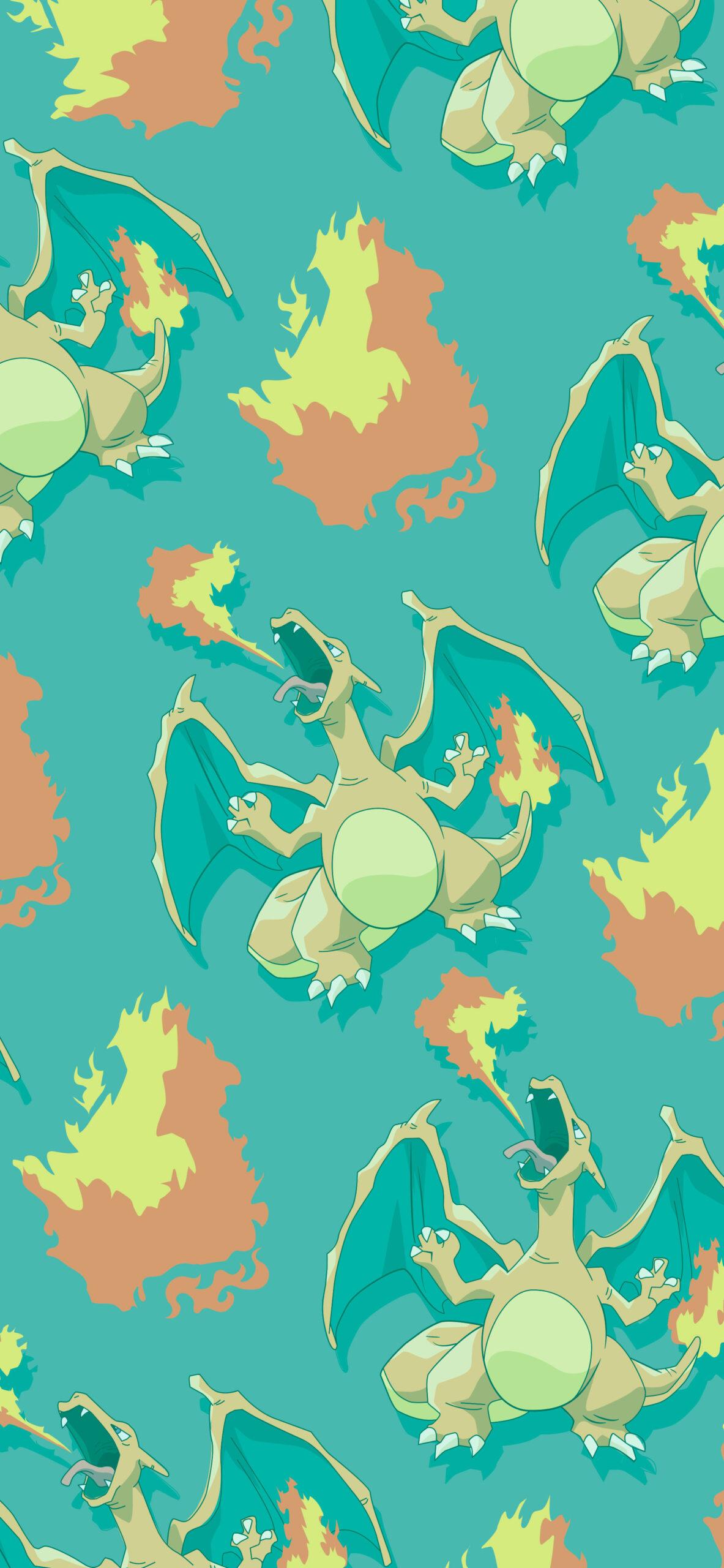 1183x2560 Pokemon Wallpaper HD for iPhone with Charizard