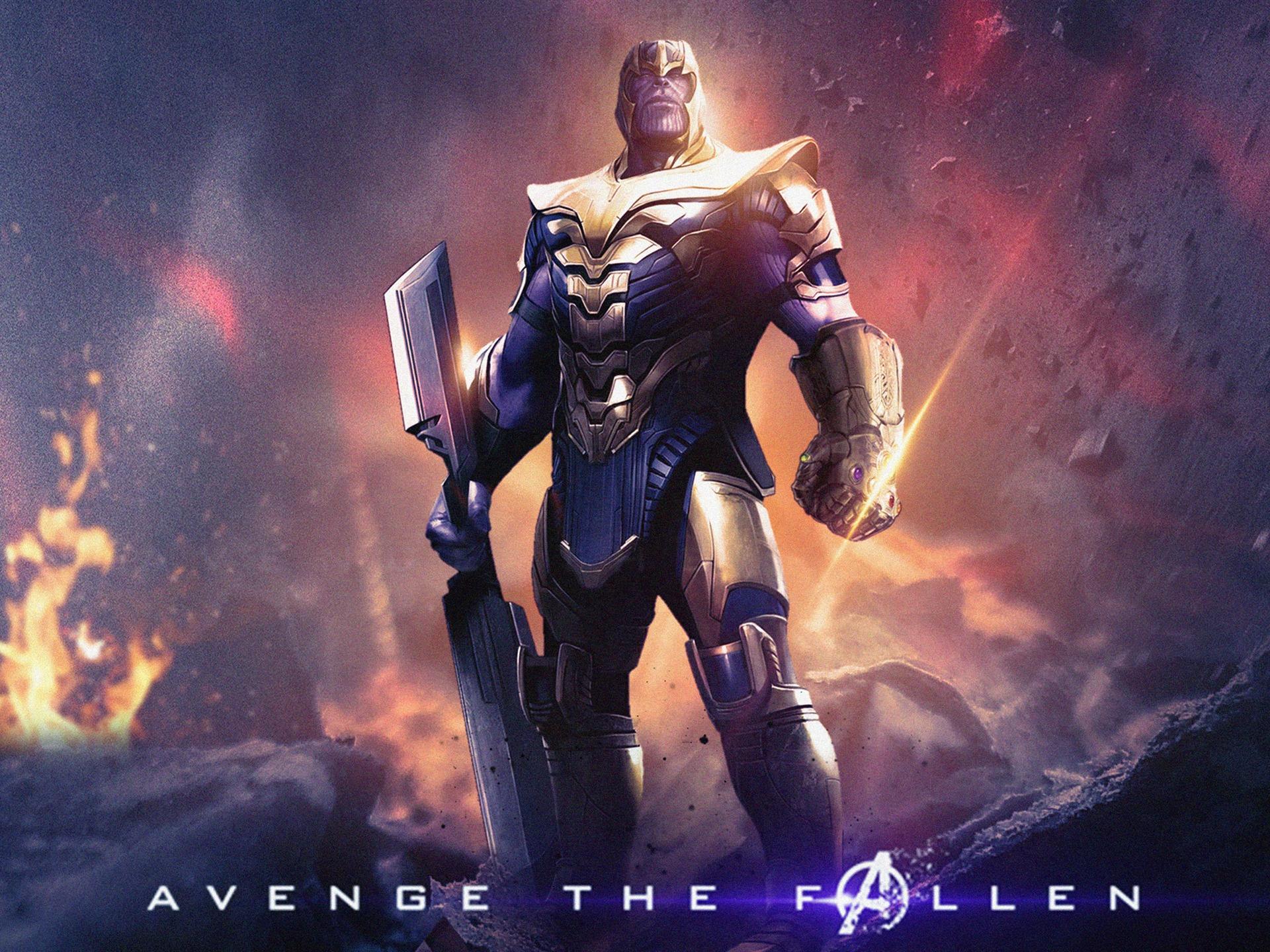 1920x1440 Thanos Avengers Endgame 2019 Film HD Poster