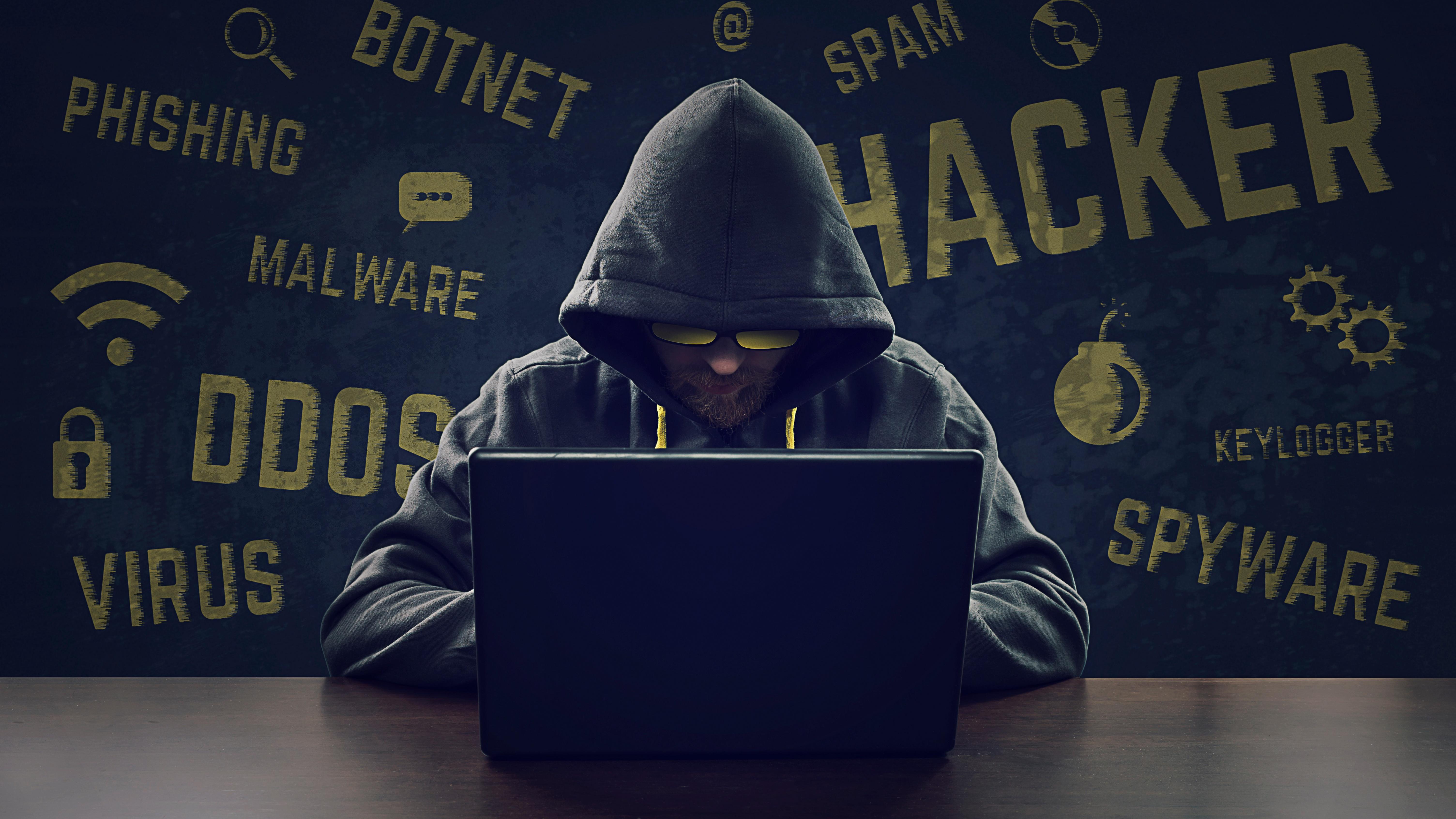 6016x3384 Hacker Wallpaper 4K, Laptop, Hoodie, Modern, Technology