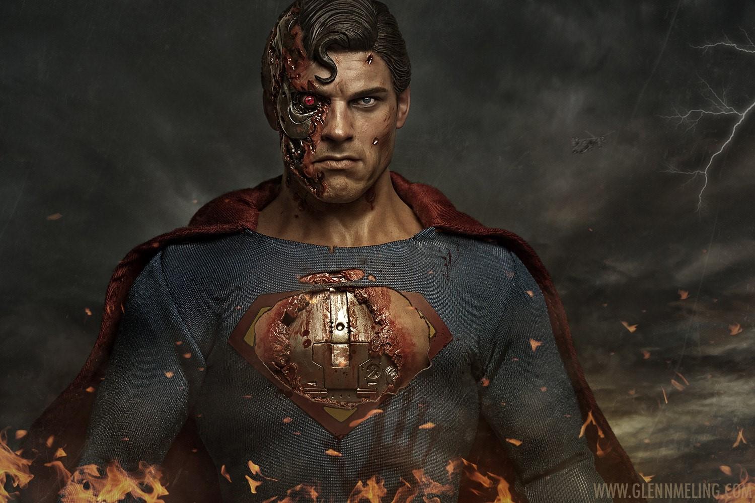 1500x1000 Wallpaper / photo manipulation, Man of Steel, Terminator, superhero, 500px, Superman, cyborg free download