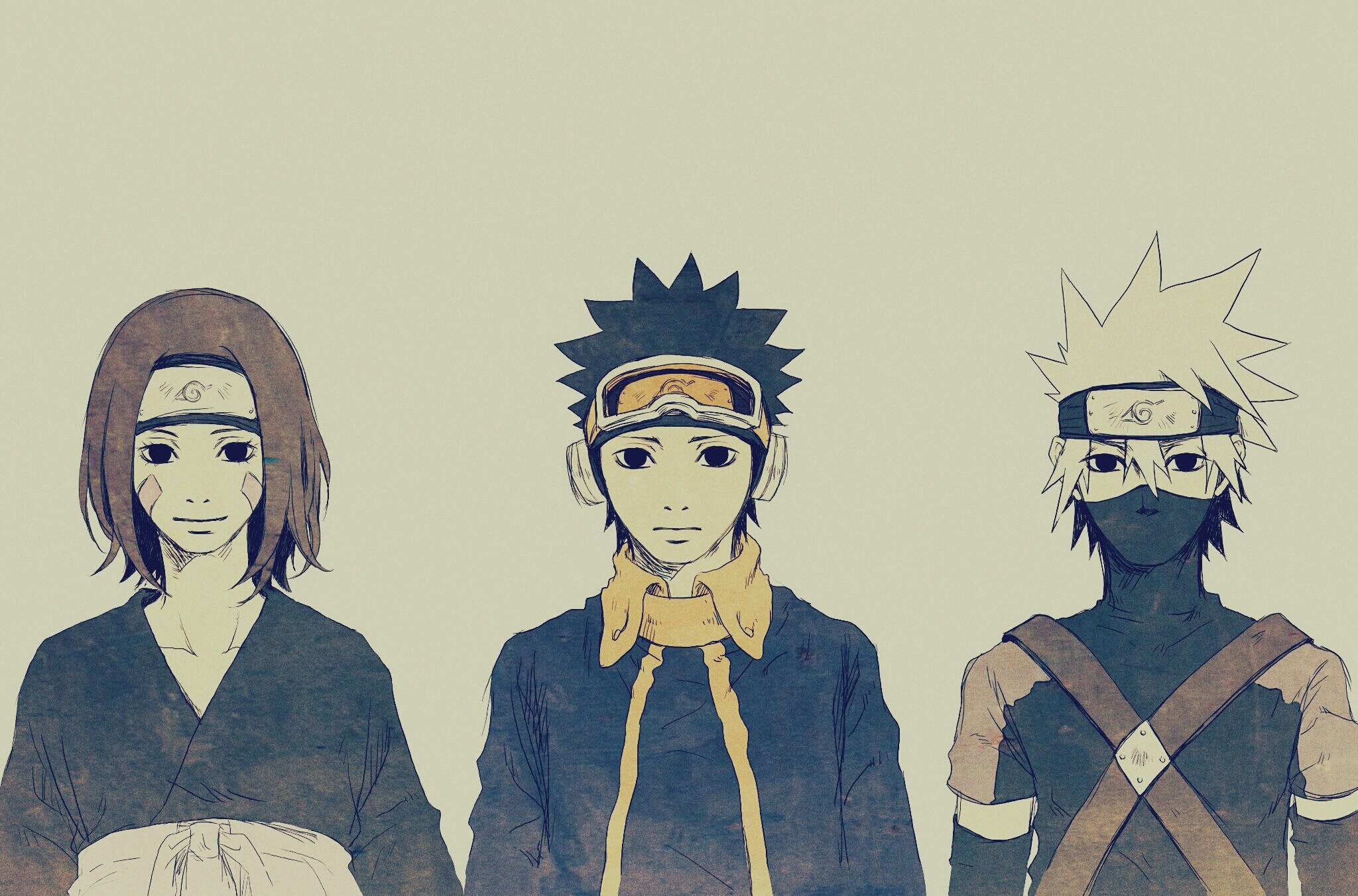 2048x1352 Team Minato image Obito, Rin and Kakashi HD wallpaper and background photo