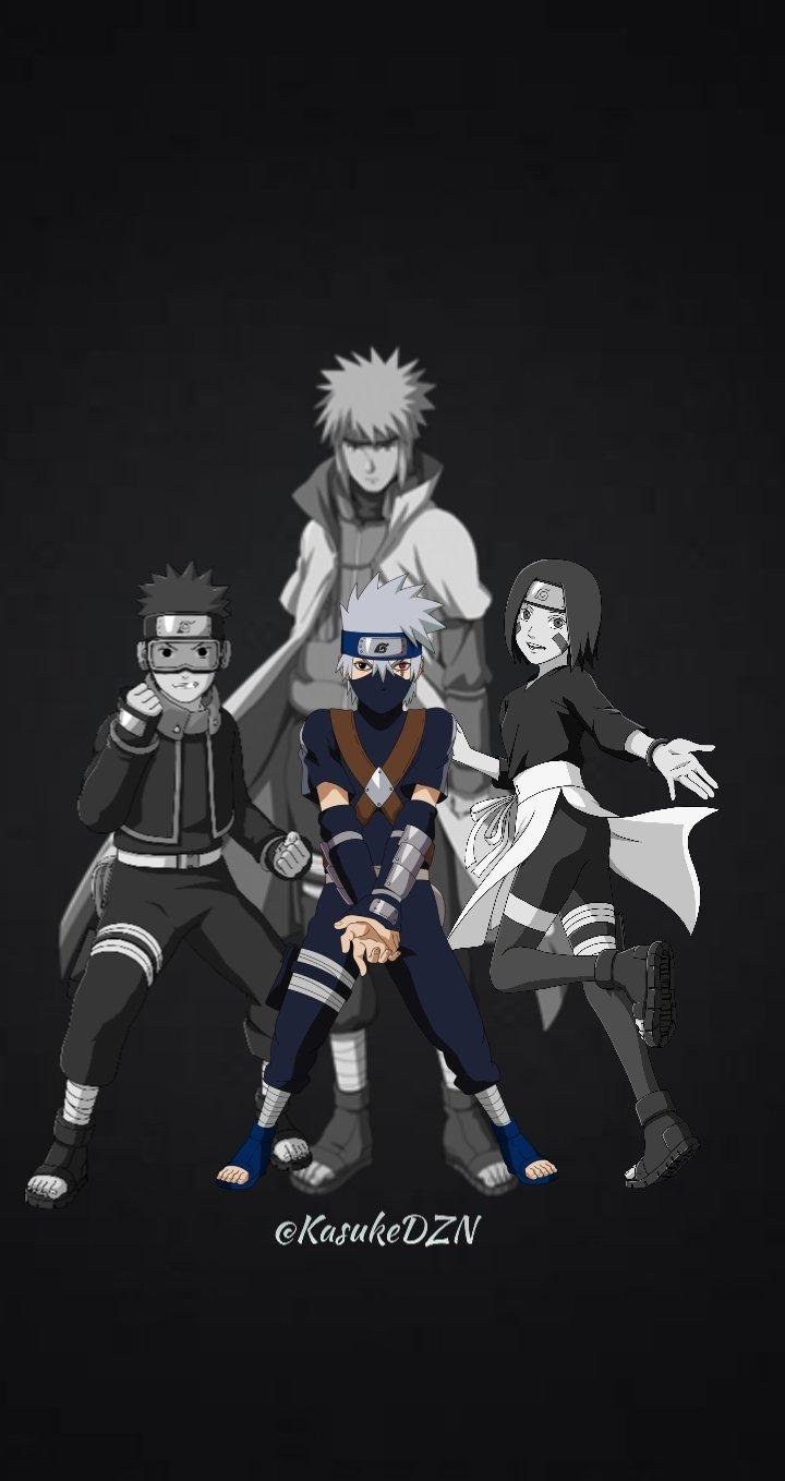 720x1358 Kasuke Design Tema Minato Obito Rin e Kakashi Tipo:Android