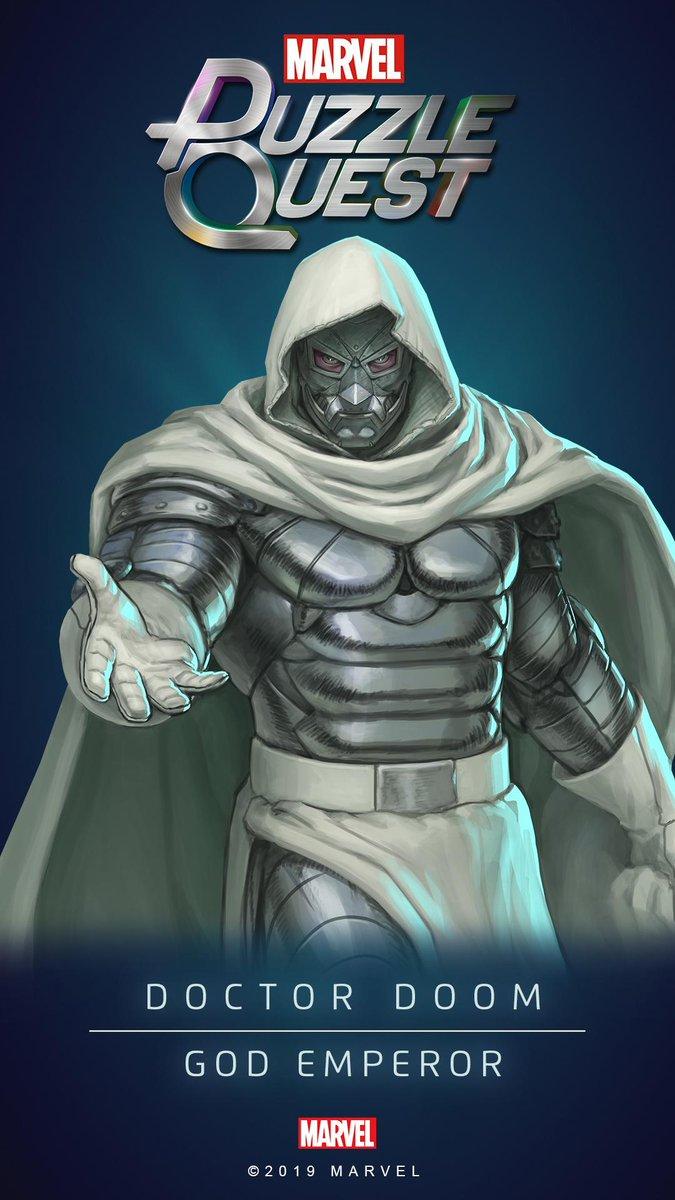 675x1200 MARVEL Puzzle Quest may want to keep a close eye on God Emperor Doom. Download his free wallpaper for your mobile display!