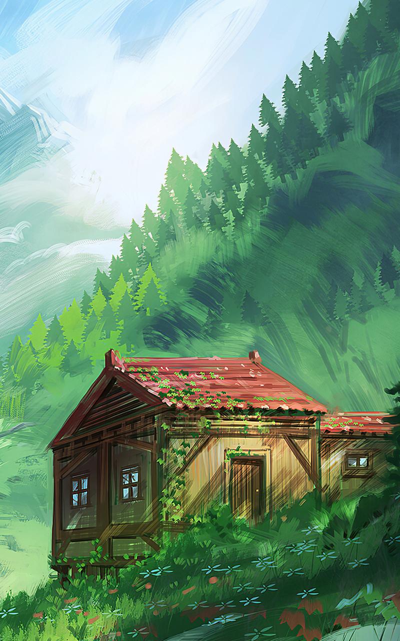800x1280 Cozy Little House In Mountains 4k Nexus Samsung Galaxy Tab Note Android Tablets HD 4k Wallpaper, Image, Background, Photo and Picture