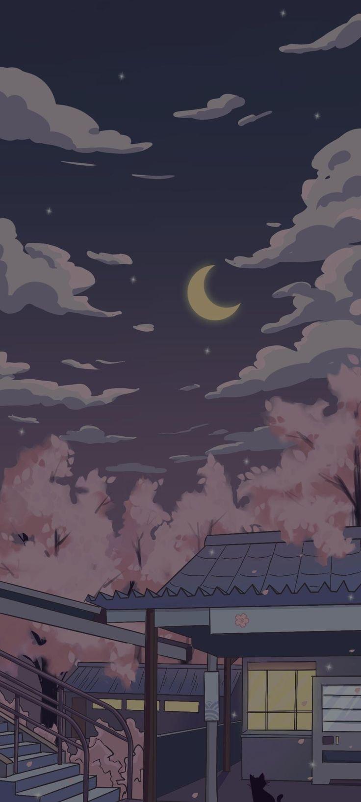 736x1635 Wallpaper aesthetic em 2021. Ilustração de paisagem, Whats wallpaper, Fotografia de pai. Anime scenery wallpaper, Anime background wallpaper, Scenery wallpaper