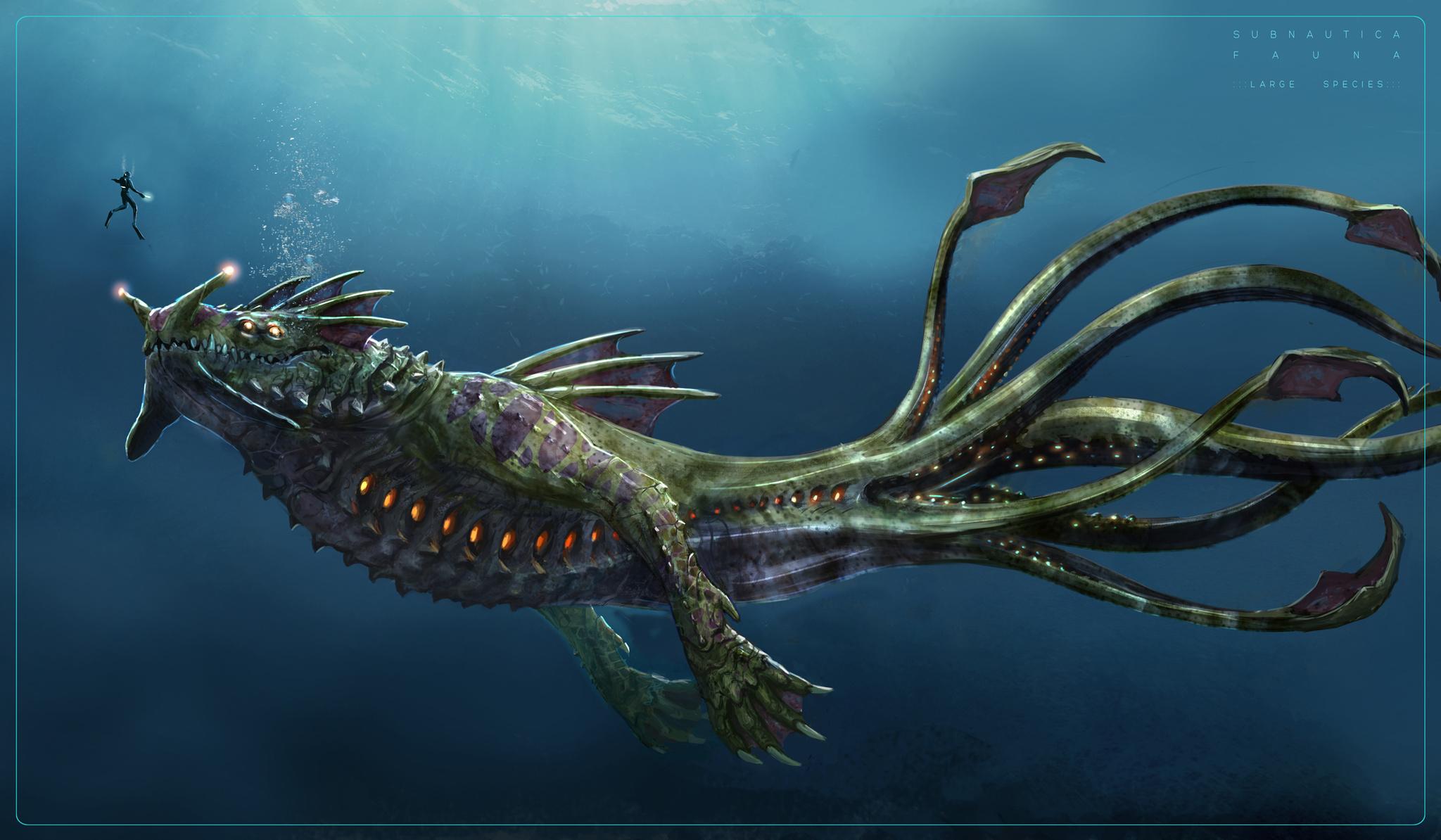 2048x1194 HD desktop wallpaper: Video Game, Subnautica download free picture
