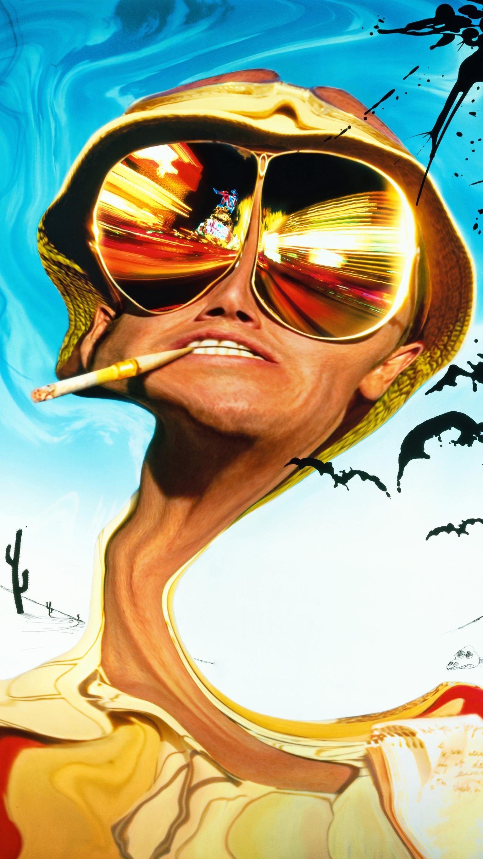 1536x2732 Fear and Loathing in Las Vegas (1998) Phone Wallpaper. Moviemania. Fear and loathing, Movie prints, Art deco poster