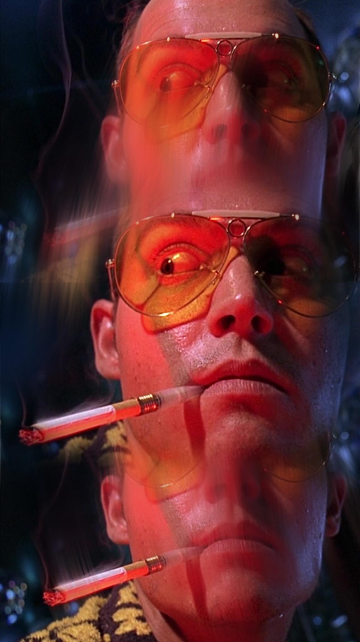 1151x2048 I made an iPhone wallpaper of Raoul from Fear and Loathing in Las Vegas!