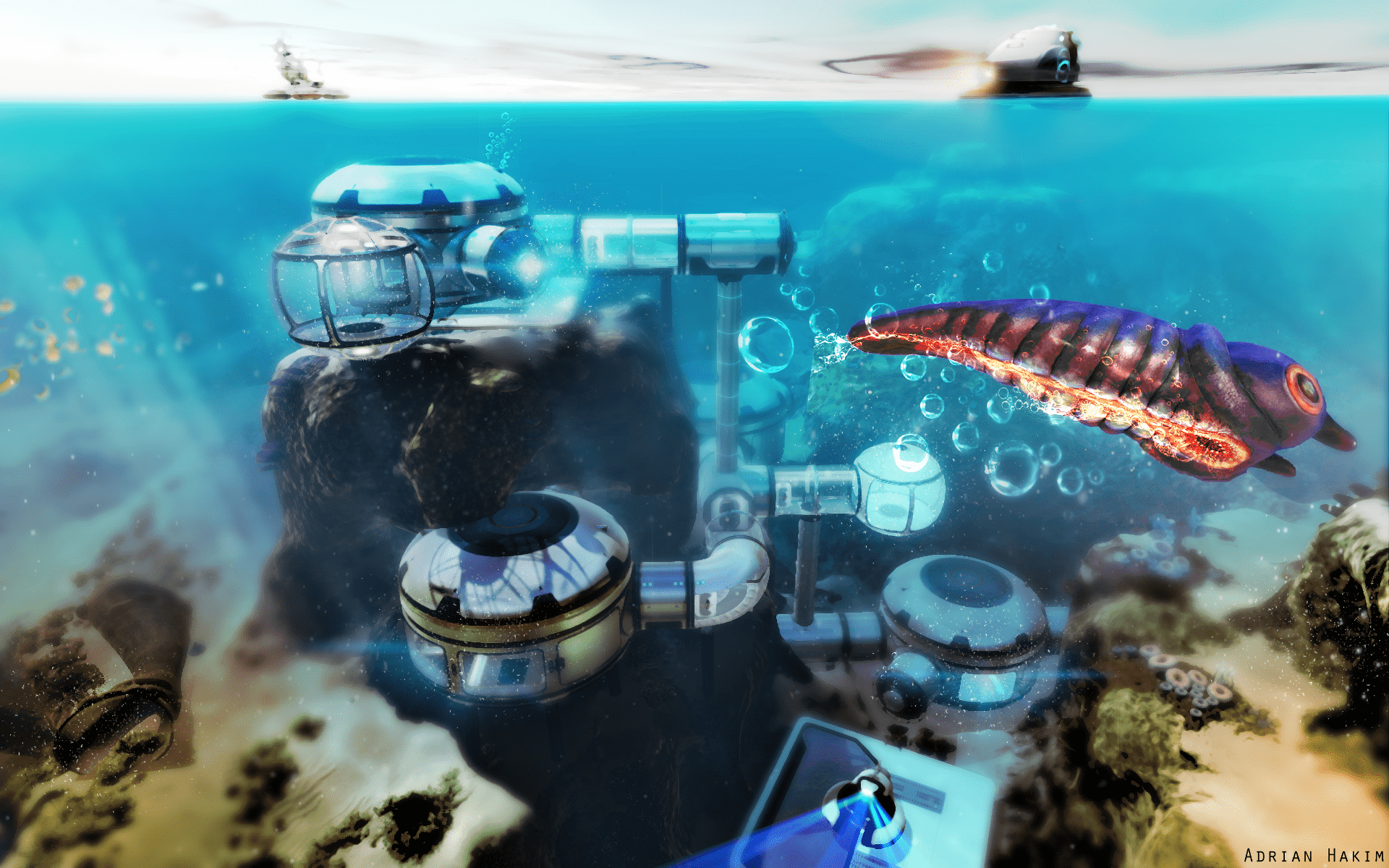 1920x1200 underwater, subnautica, PC gaming, video games Gallery HD Wallpaper