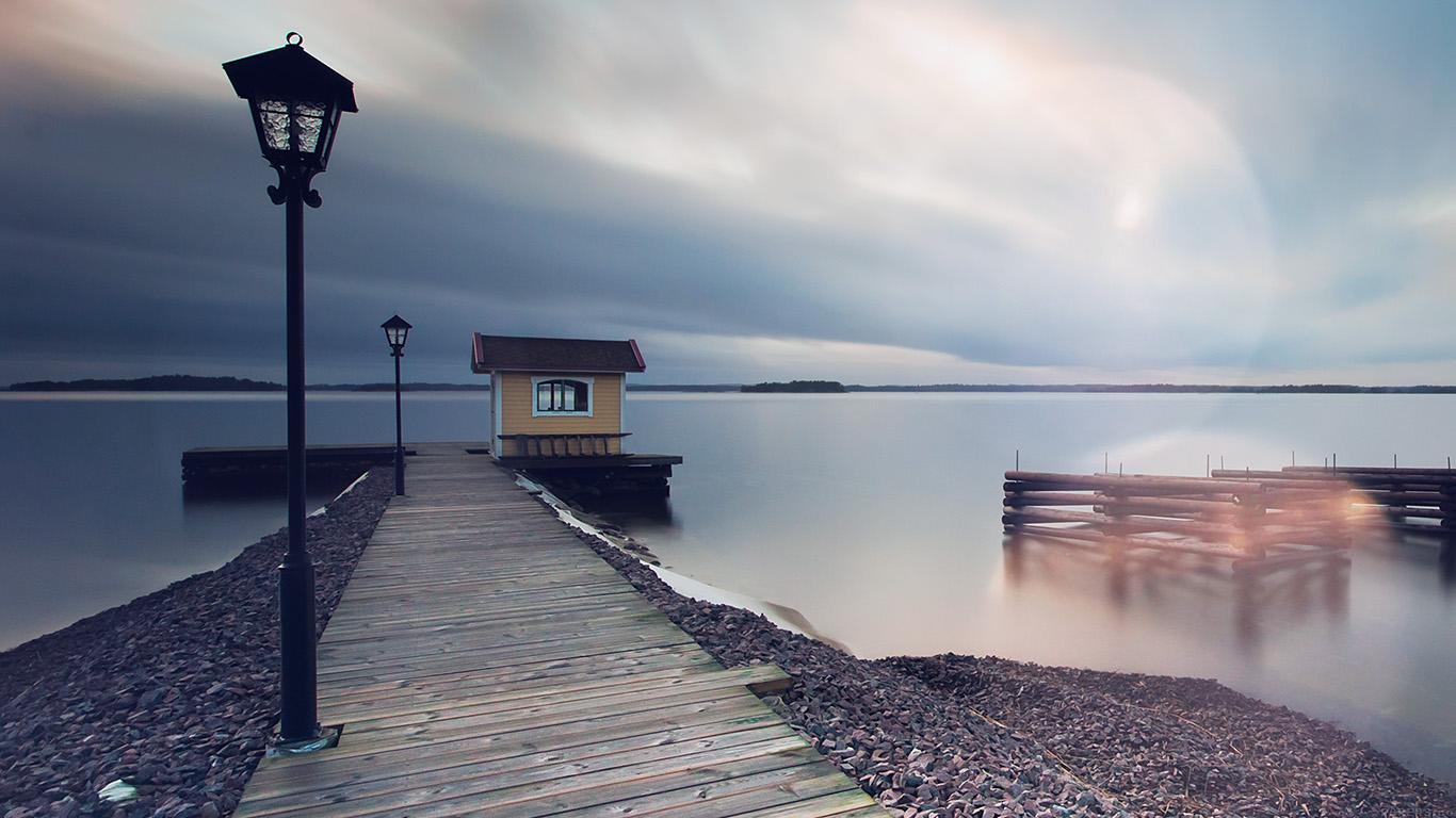 1366x768 wallpaper for desktop, laptop. lake calm nature beautiful sea water road