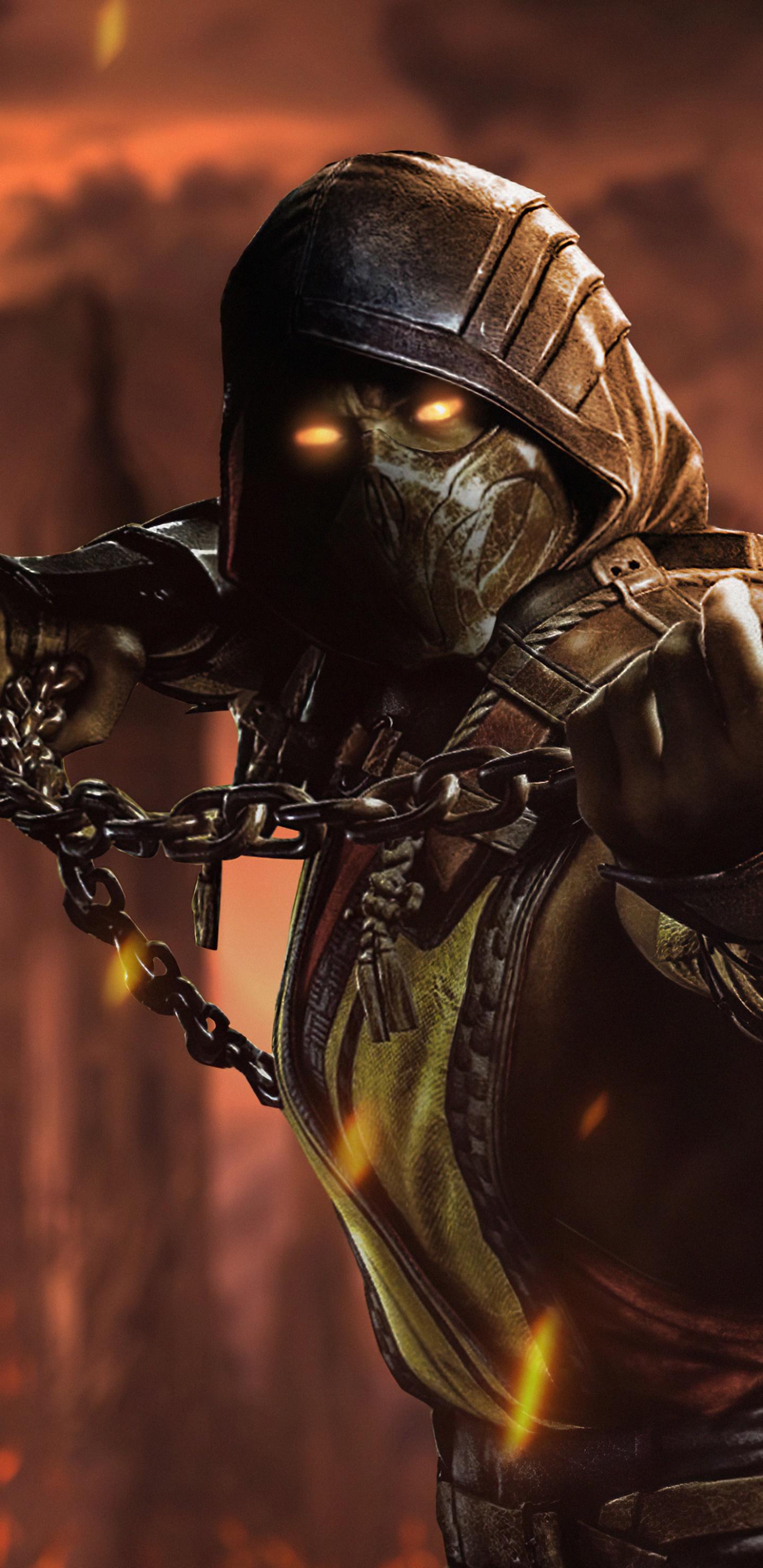 1440x2960 Wallpaper / Video Game Mortal Kombat Phone Wallpaper, Scorpion ( Marvel Comics), 1440x2960 free download