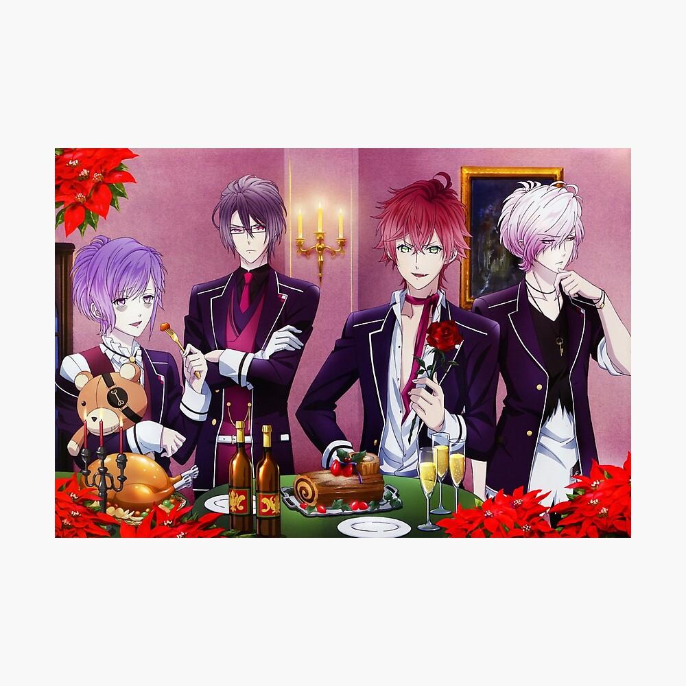 1000x1000 Diabolik Lovers Characters = Sakamaki Ayato Kanato Reiji Subaru Poster