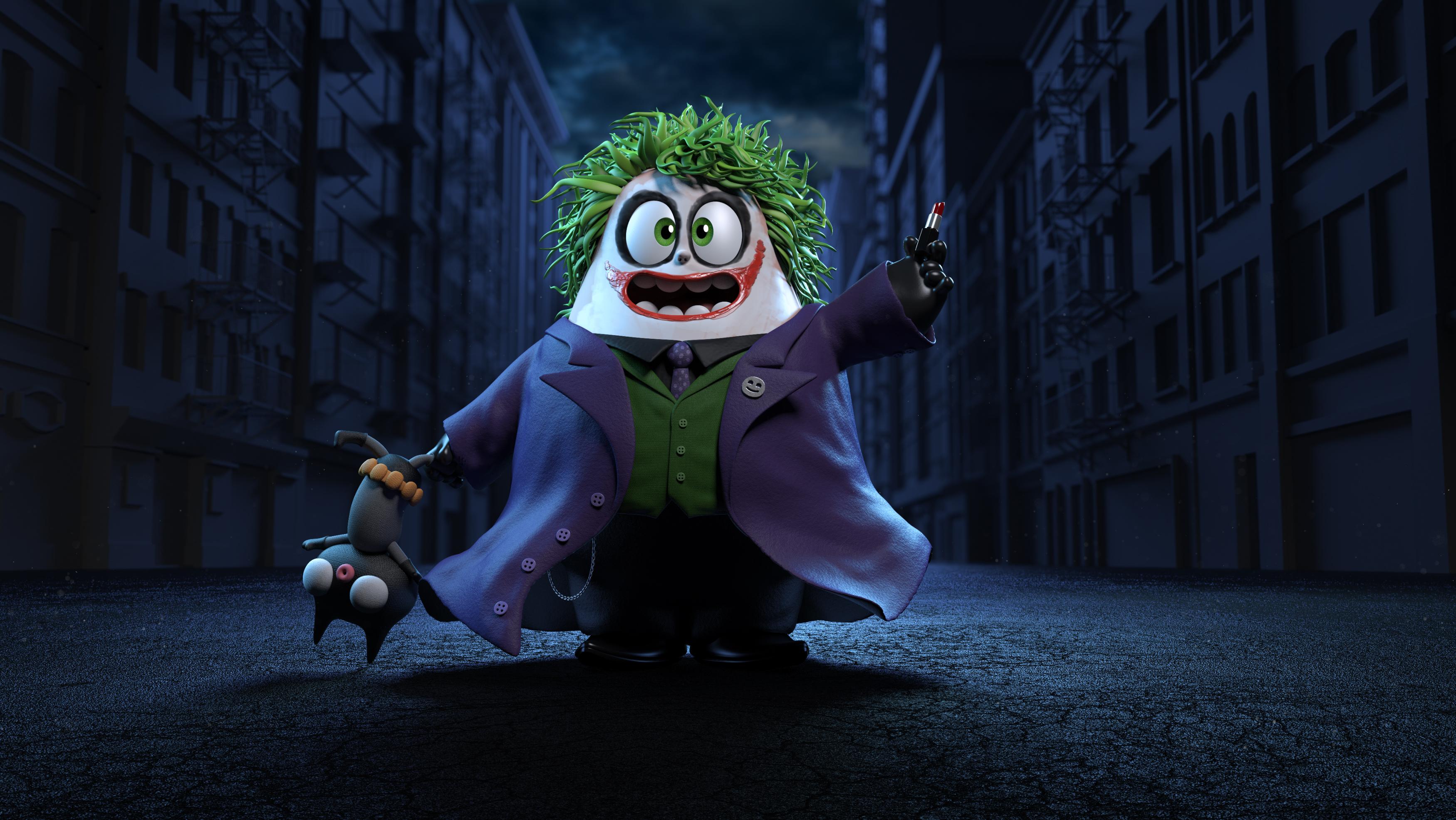 3500x1970 joker, artwork, hd, 4k, artist, digital art, supervillain, funny Gallery HD Wallpaper