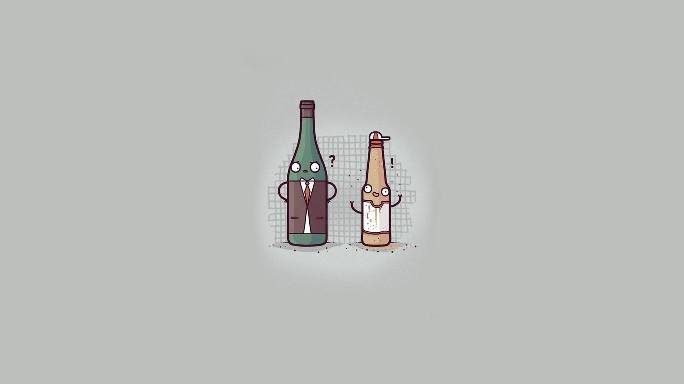 1366x768 Wallpaper / minimalism, artist, digital art, funny free download