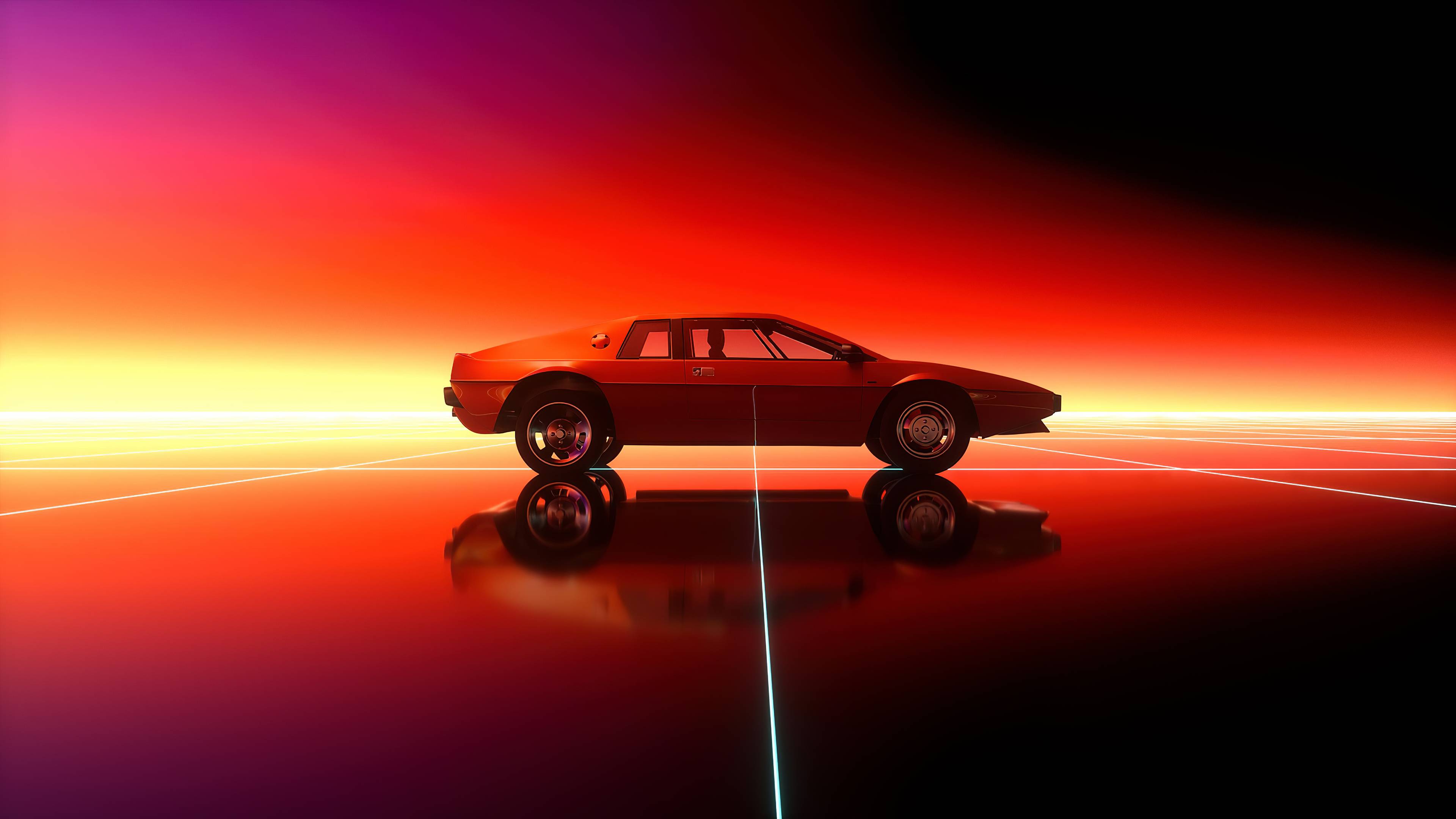 3840x2160 Retro Car Art Wallpaper, HD Artist 4K Wallpaper, Image and Background
