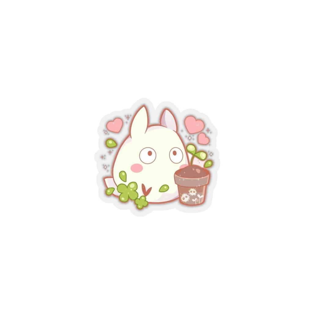 1024x1024 Mini White Totoro Sticker