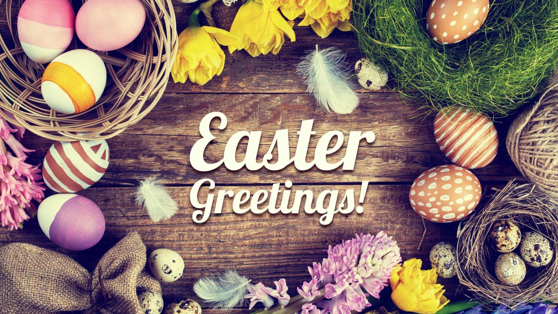 1920x1080 Easter greetings holiday wallpaperx1080