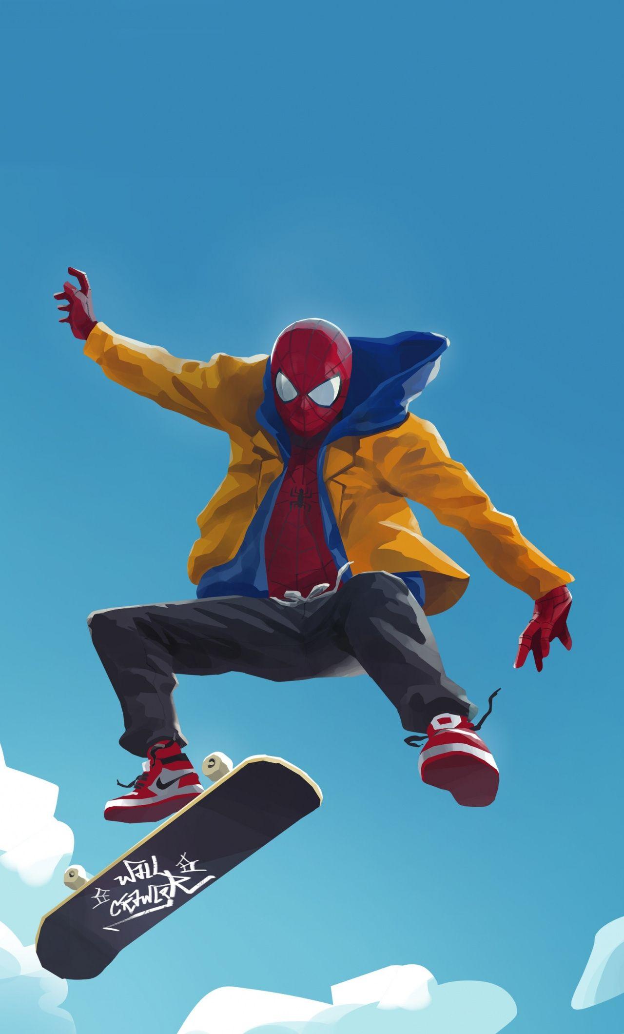 1280x2120 Skateboard Art Wallpaper