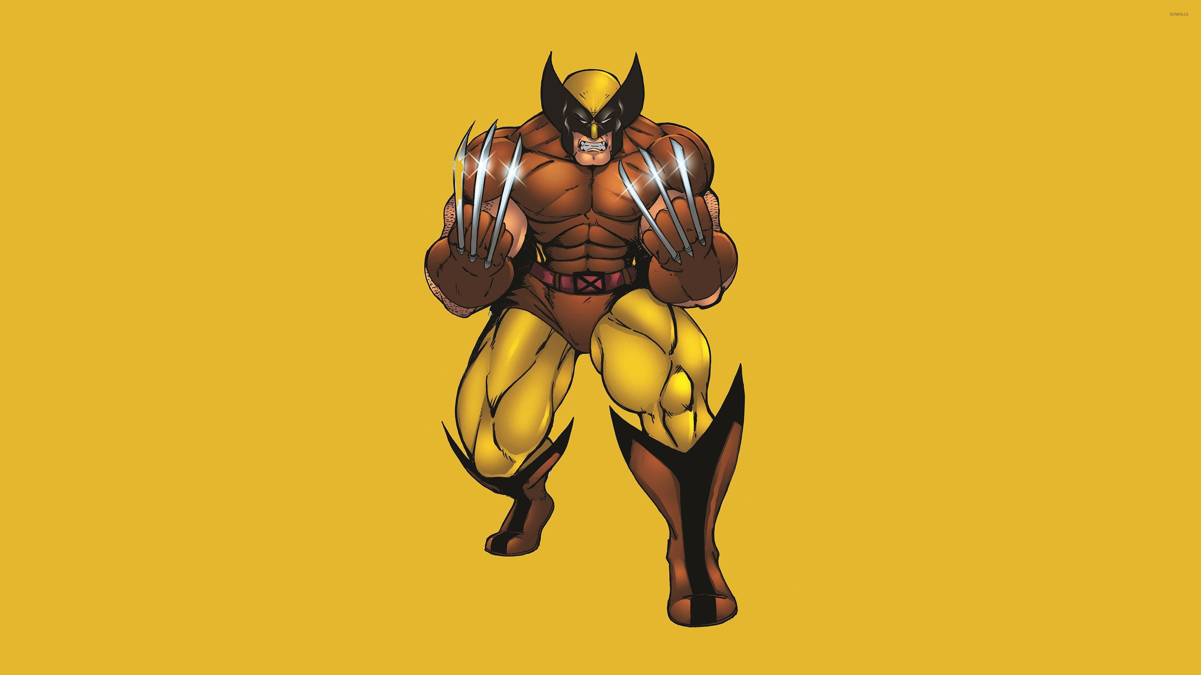 Hình nền 3840x2160 Wolverine với móng vuốt bạc - Hình nền truyện tranh