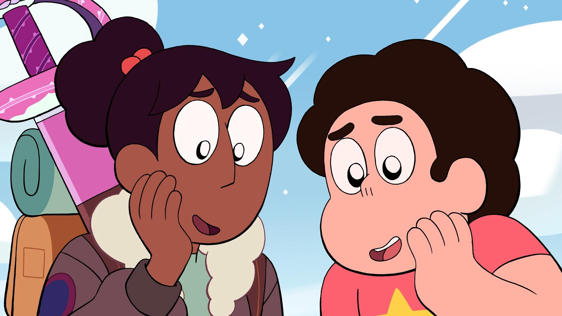 1920x1080 HD desktop wallpaper: Tv Show, Steven (Steven Universe), Steven Universe, Connie Maheswaran download free picture