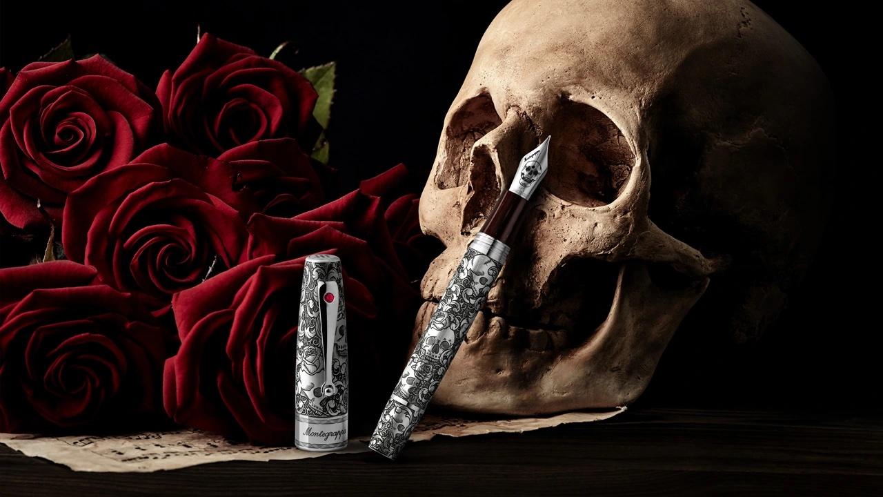 1280x720 Montegrappa Skulls & Roses Limited Edition Fountain Pen
