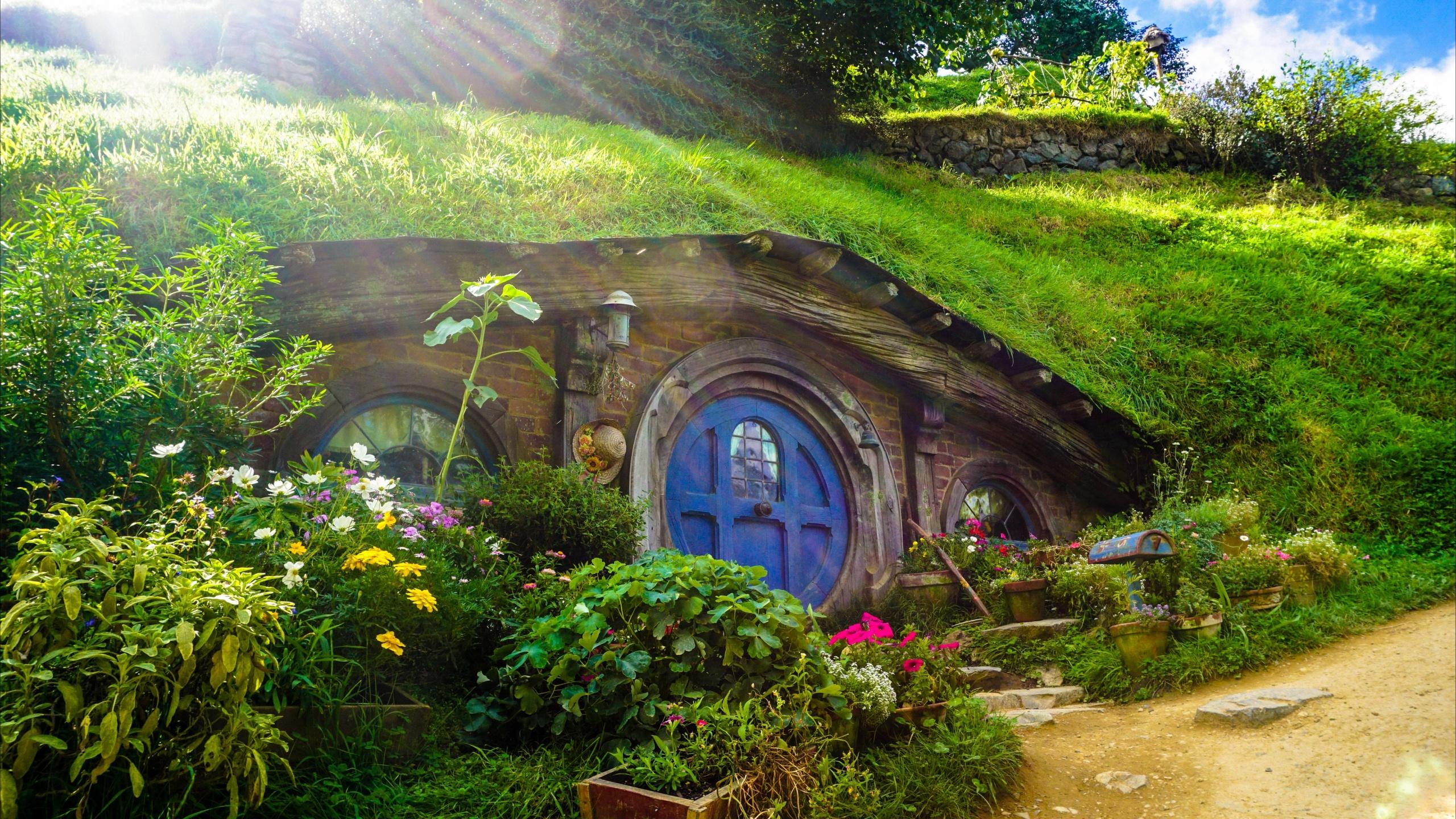 2560x1440 Hobbiton Movie Set Wallpaper 4K, New Zealand
