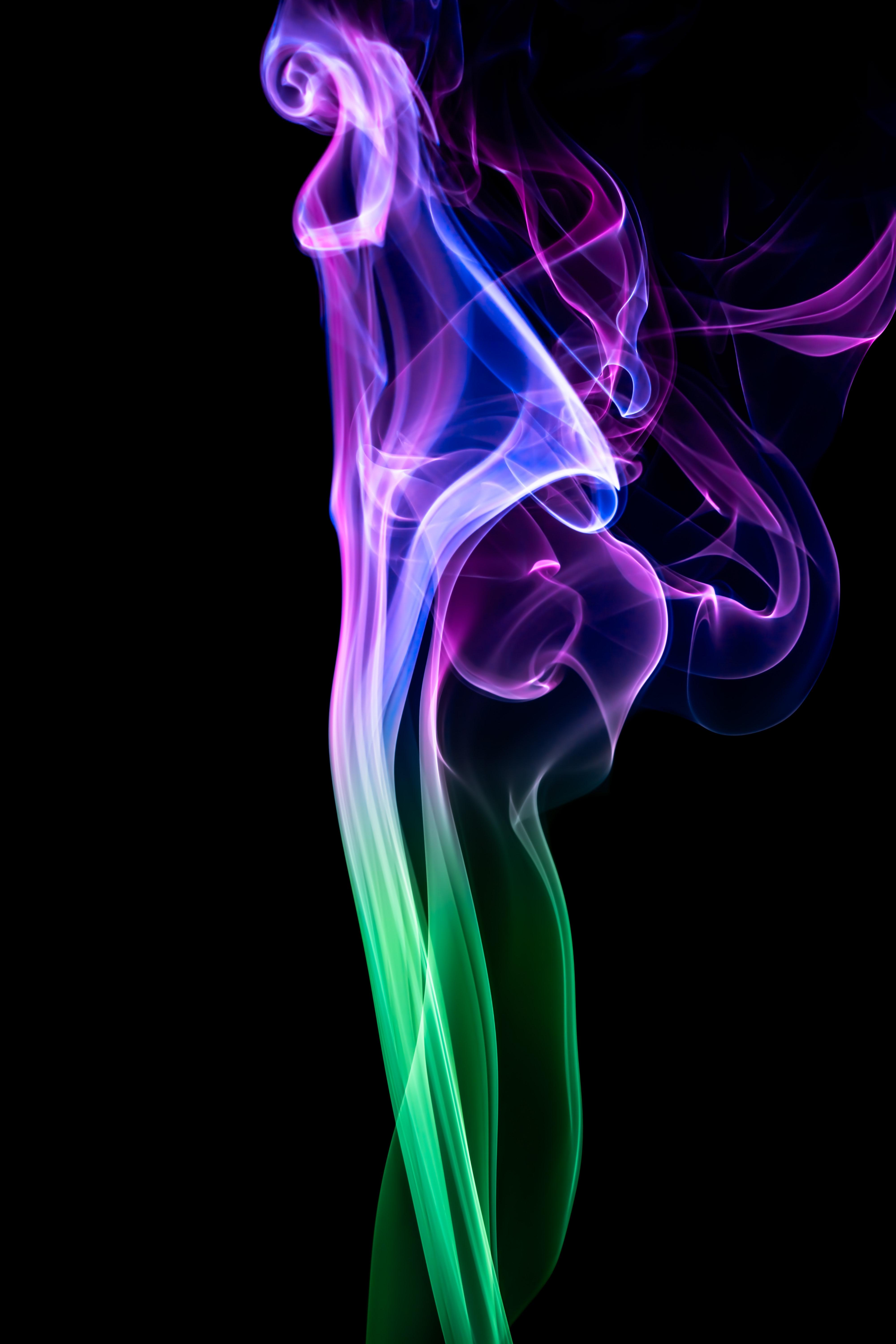4000x6000 Green Blue and Purple Smoke · Free