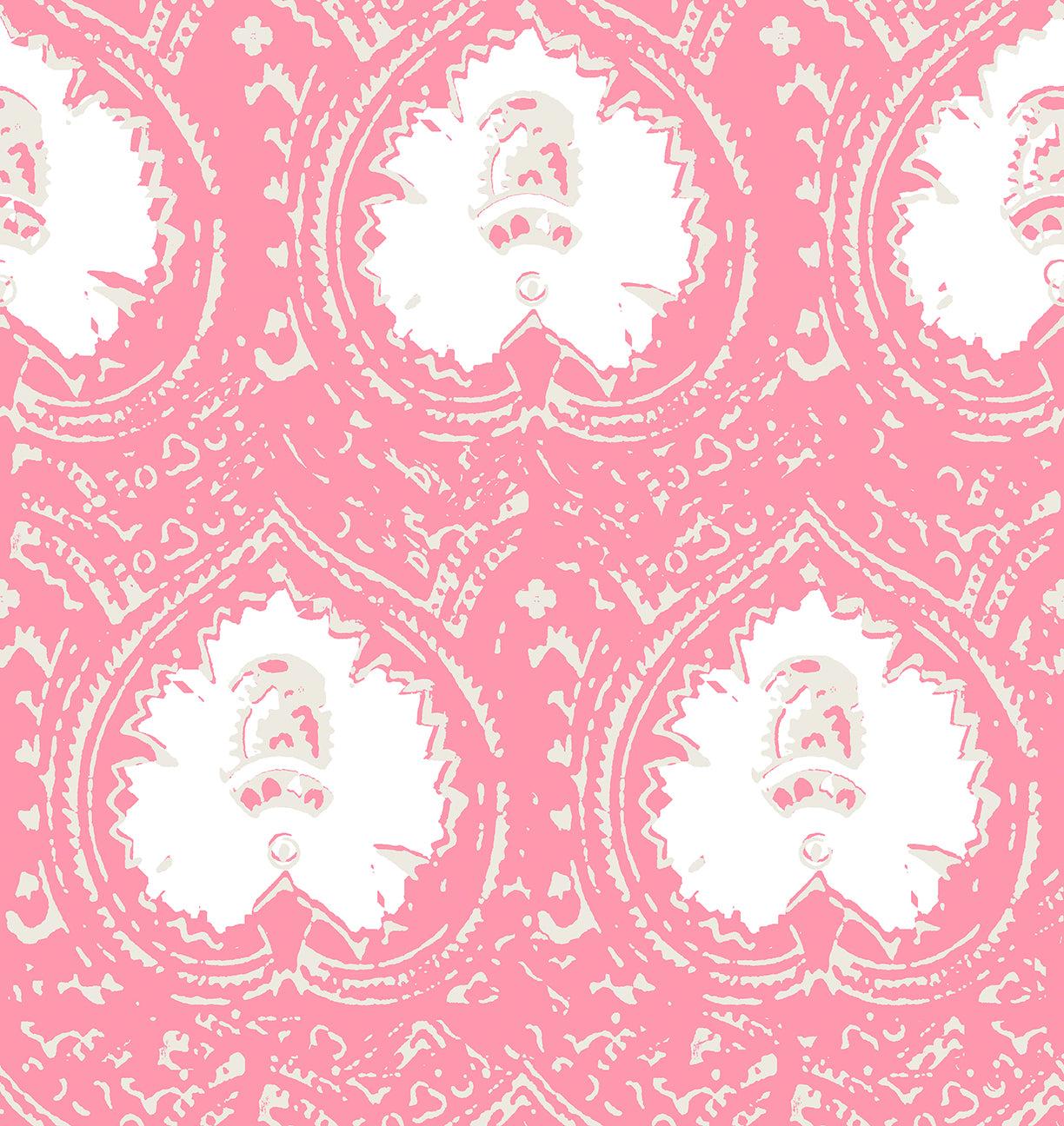 1224x1296 Lantern Pink Peel and Stick Wallpaper, Double Roll, 26 x 48 sq